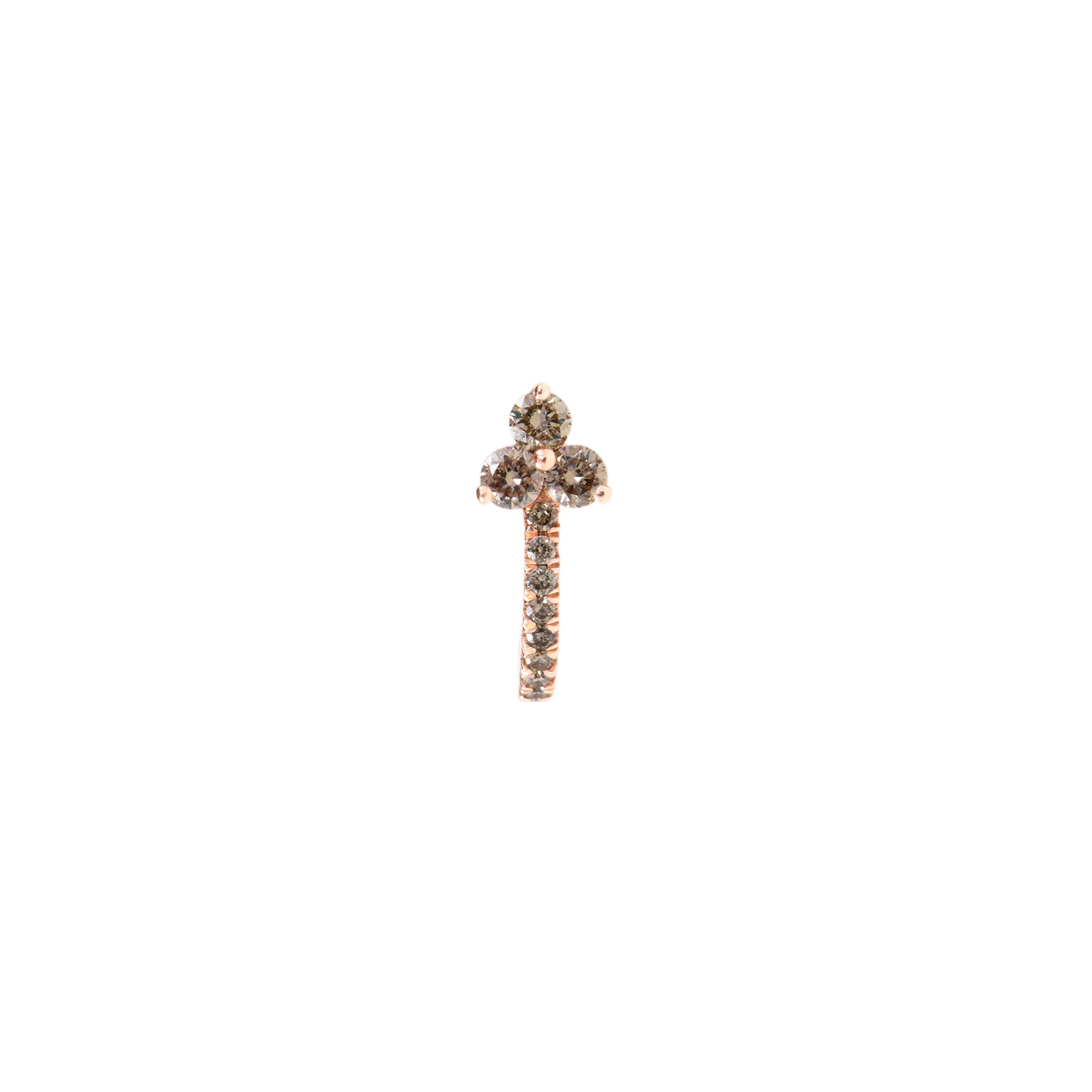 Pendiente Trinity Marron Mini