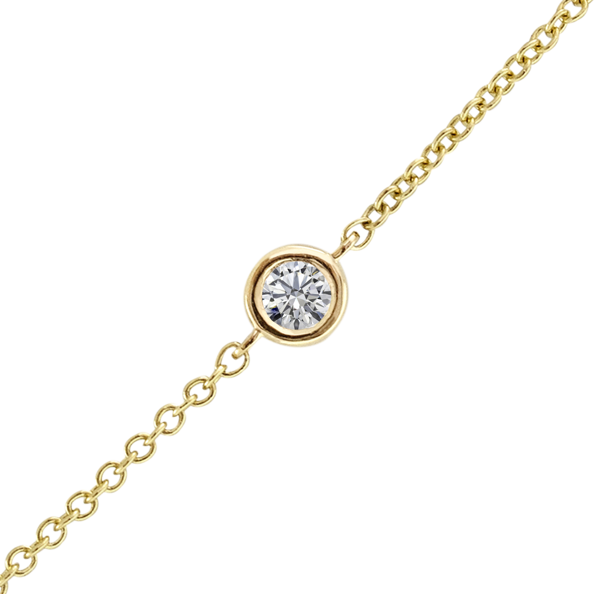 Pulseira com moldura de diamante personalizada