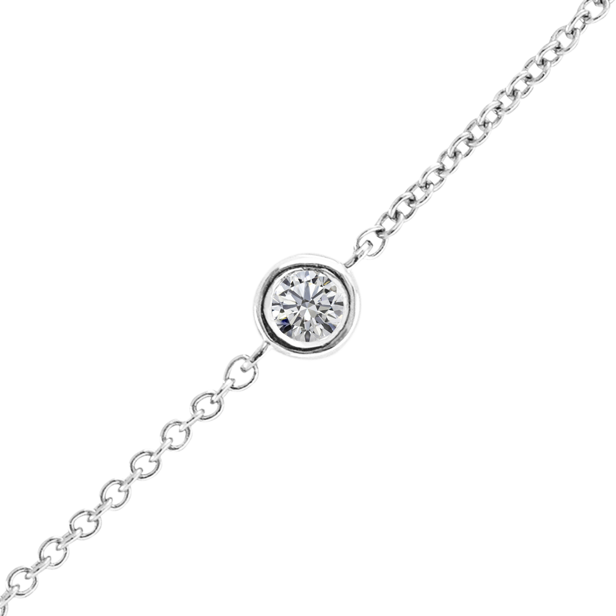 Pulseira com moldura de diamante personalizada