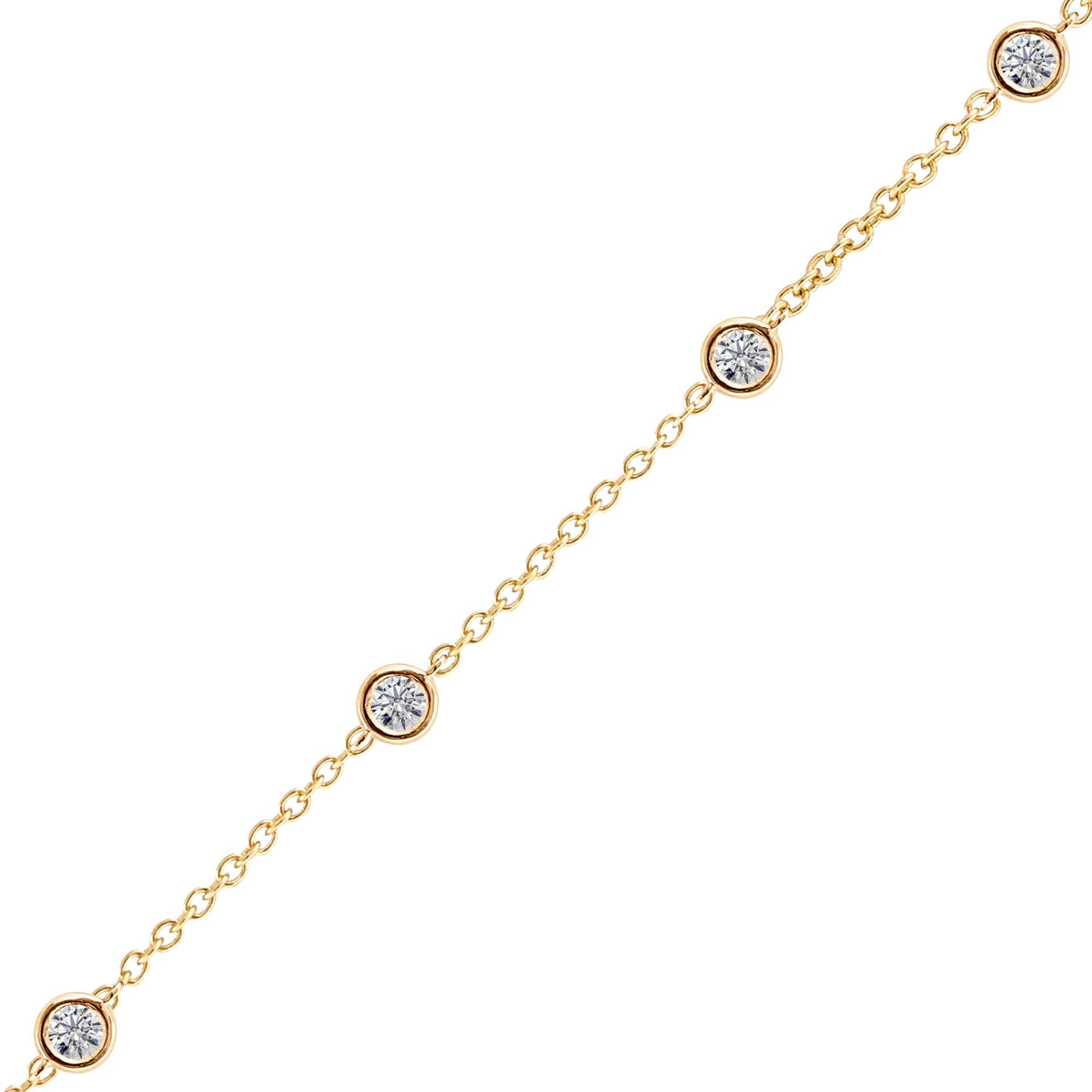 Brazalete bisel 4 Diamantes - Blanca Jewels