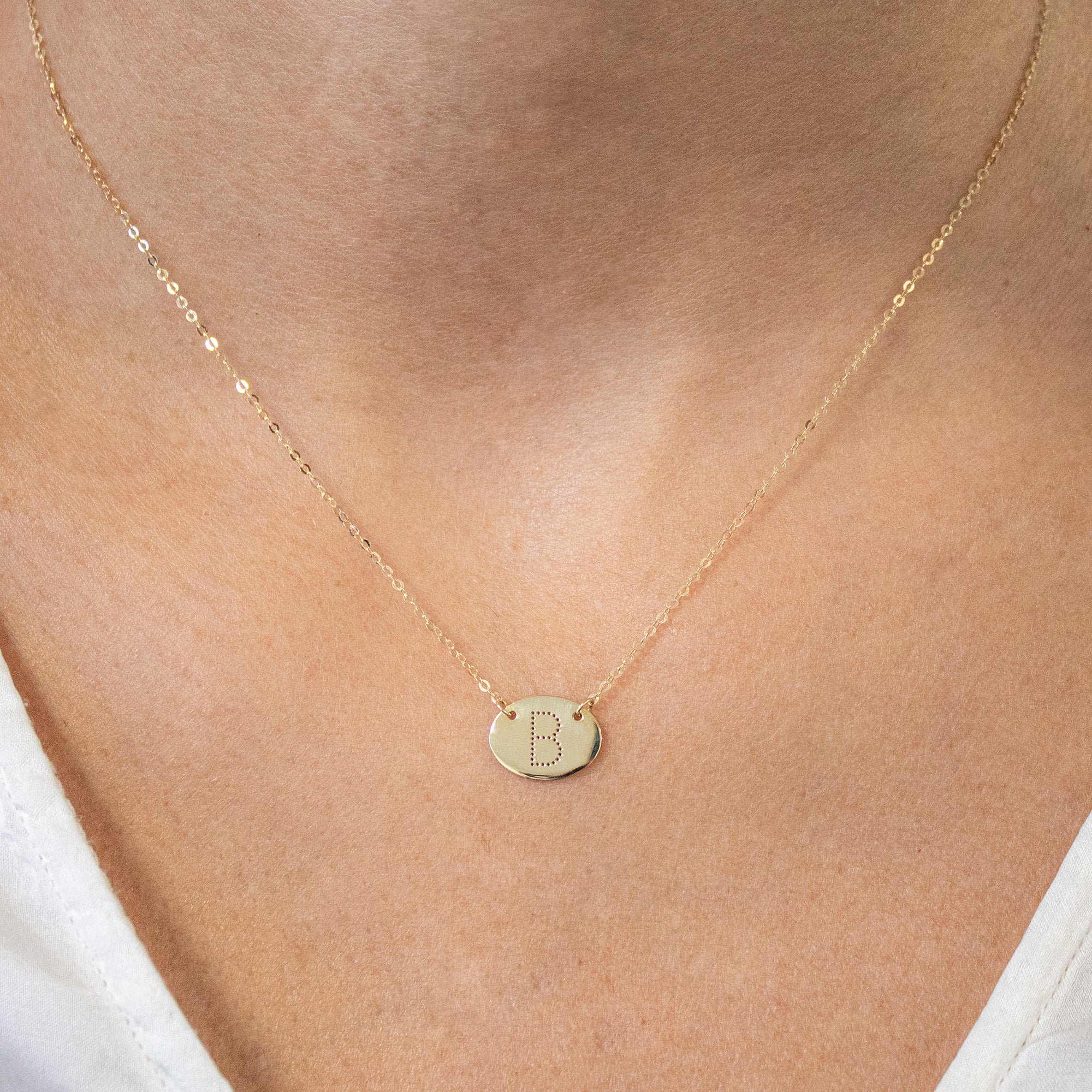 Gargantilla Eva Oval- Blanca Jewels