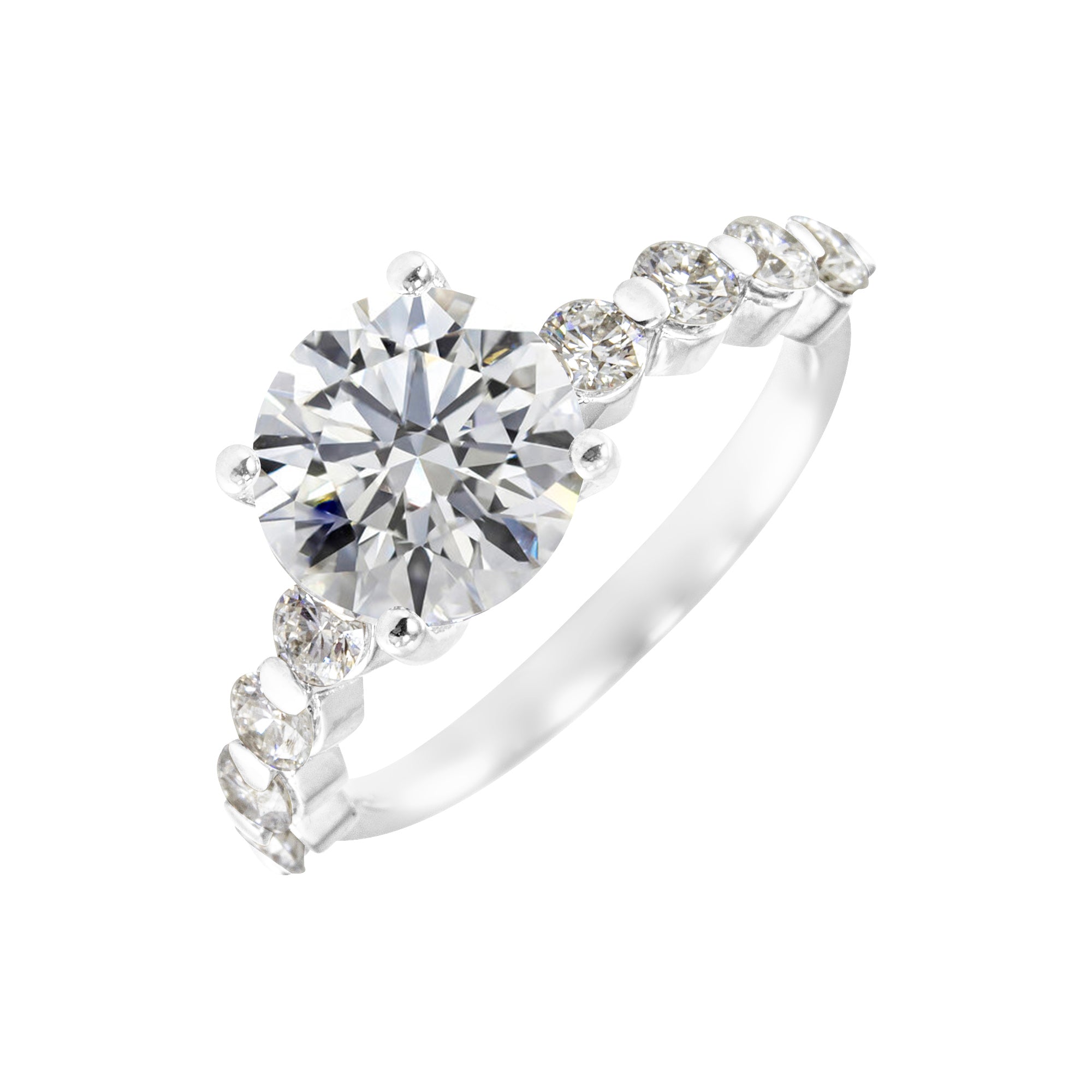 florencia con piedra redonda - Blanca Jewels