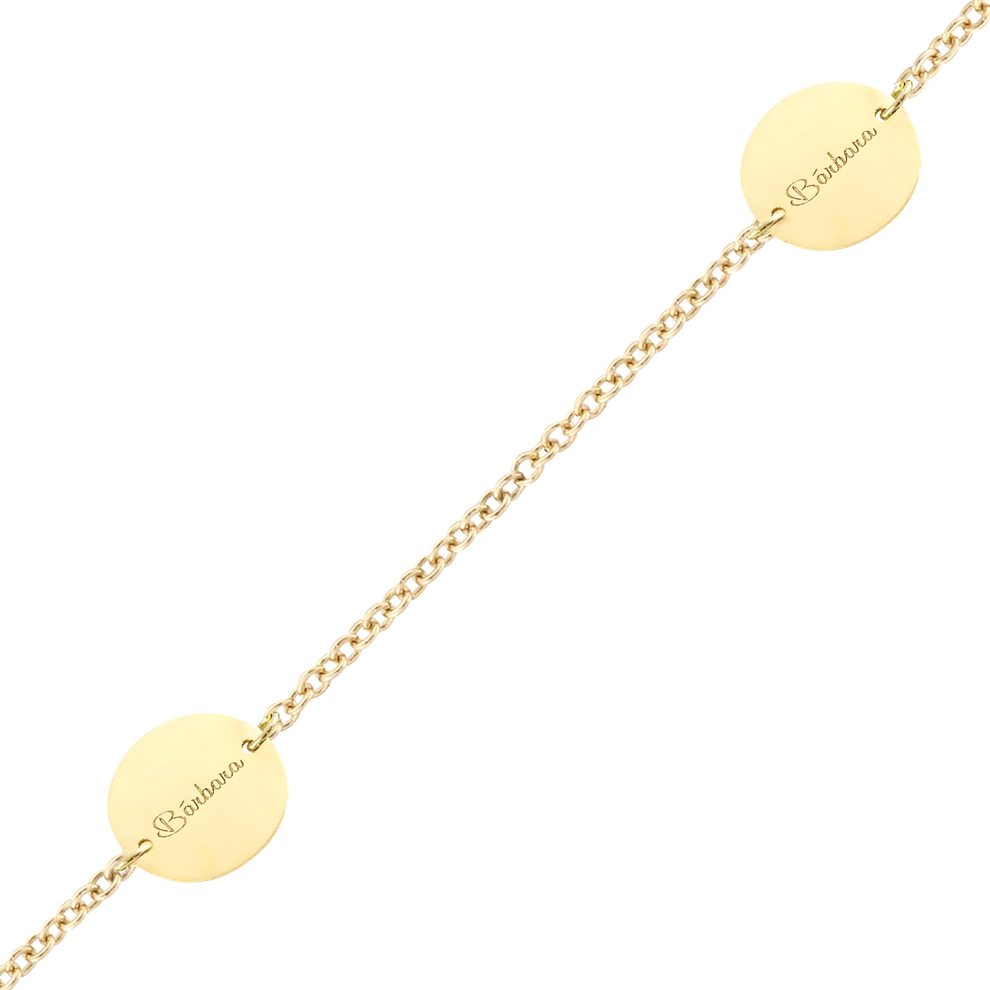 Brazalete Inglés 2 medallas Personalizado