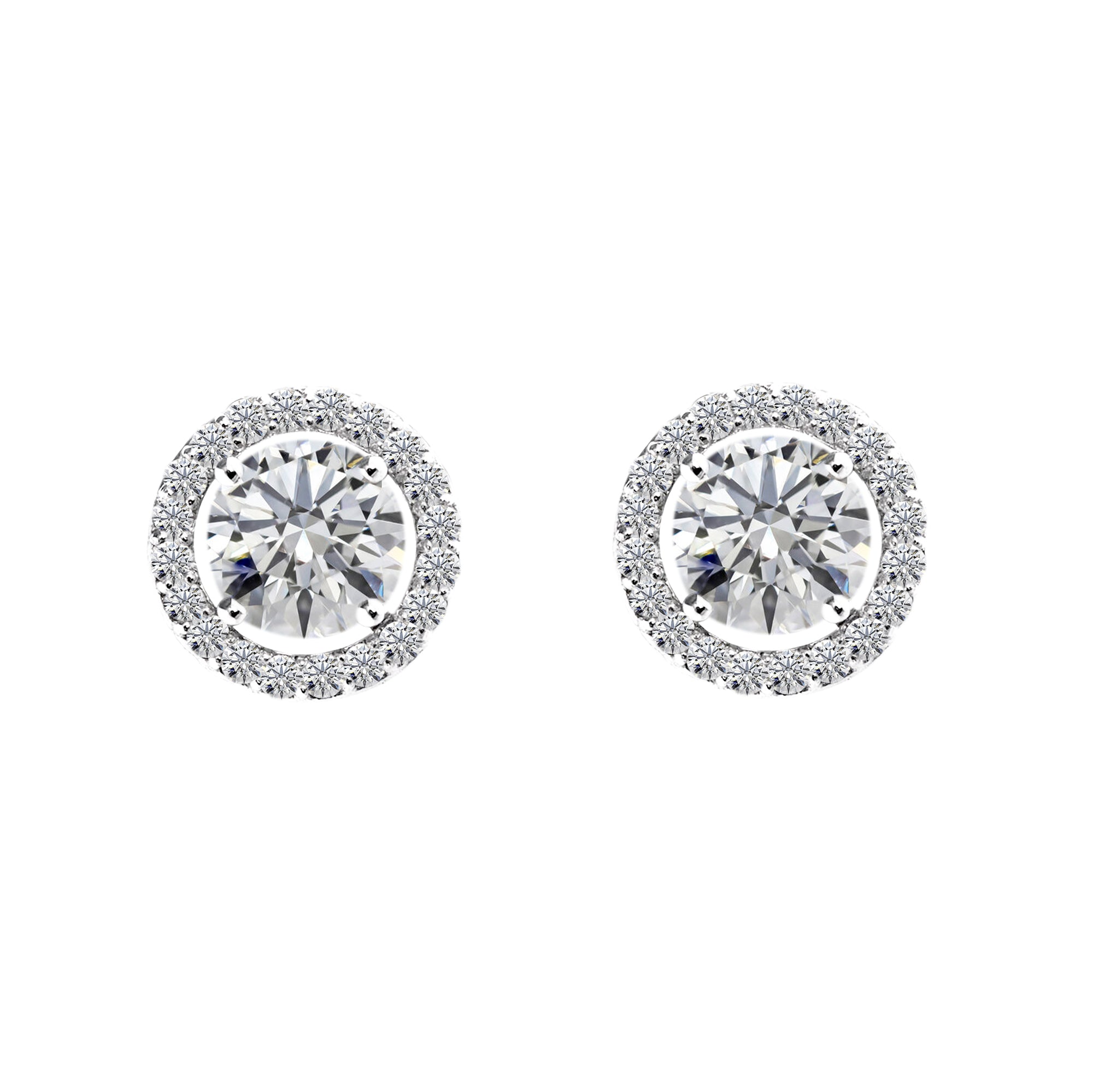 Boucles d'oreilles à rosace fixe