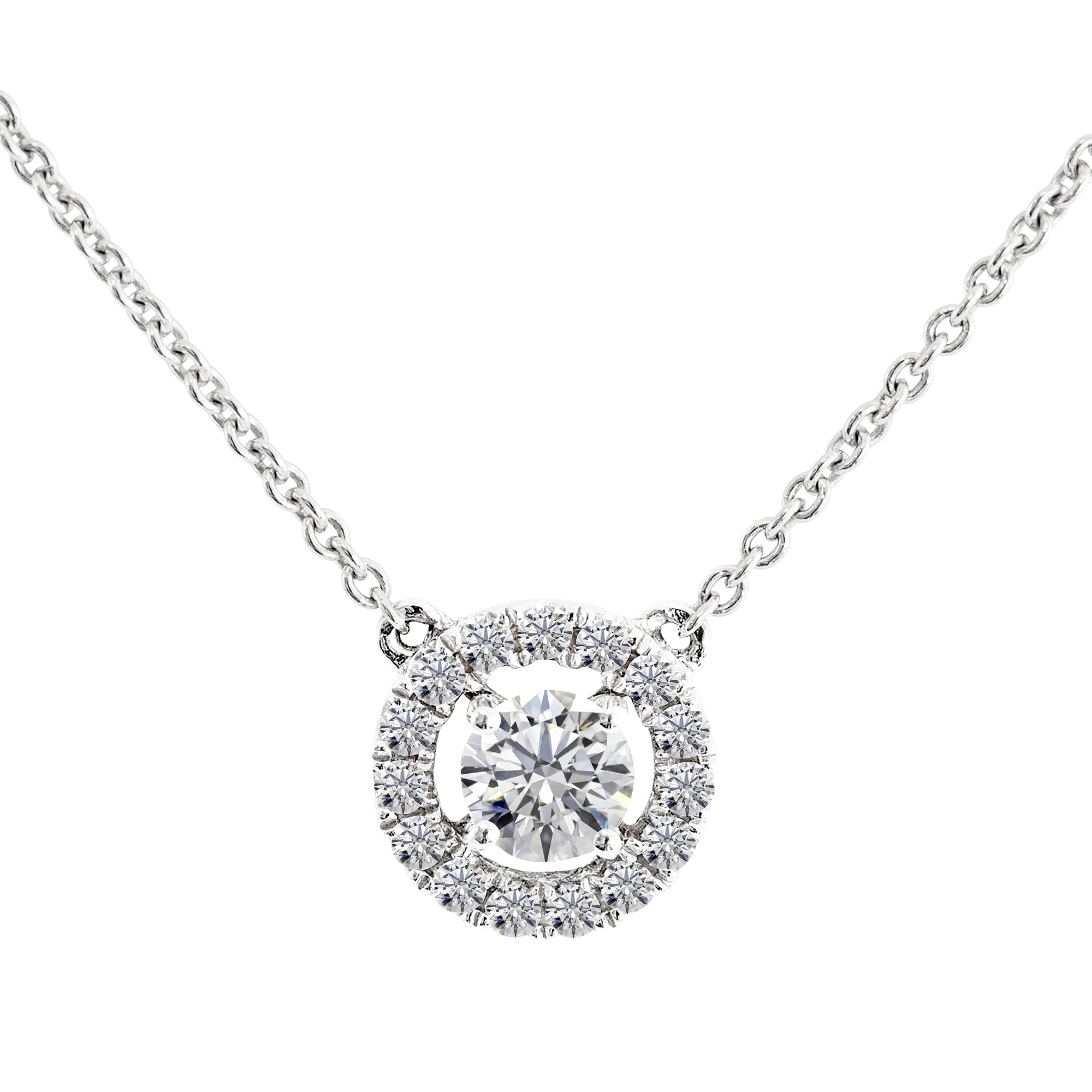 Gargantilla Rosetón Diamante - Blanca Jewels