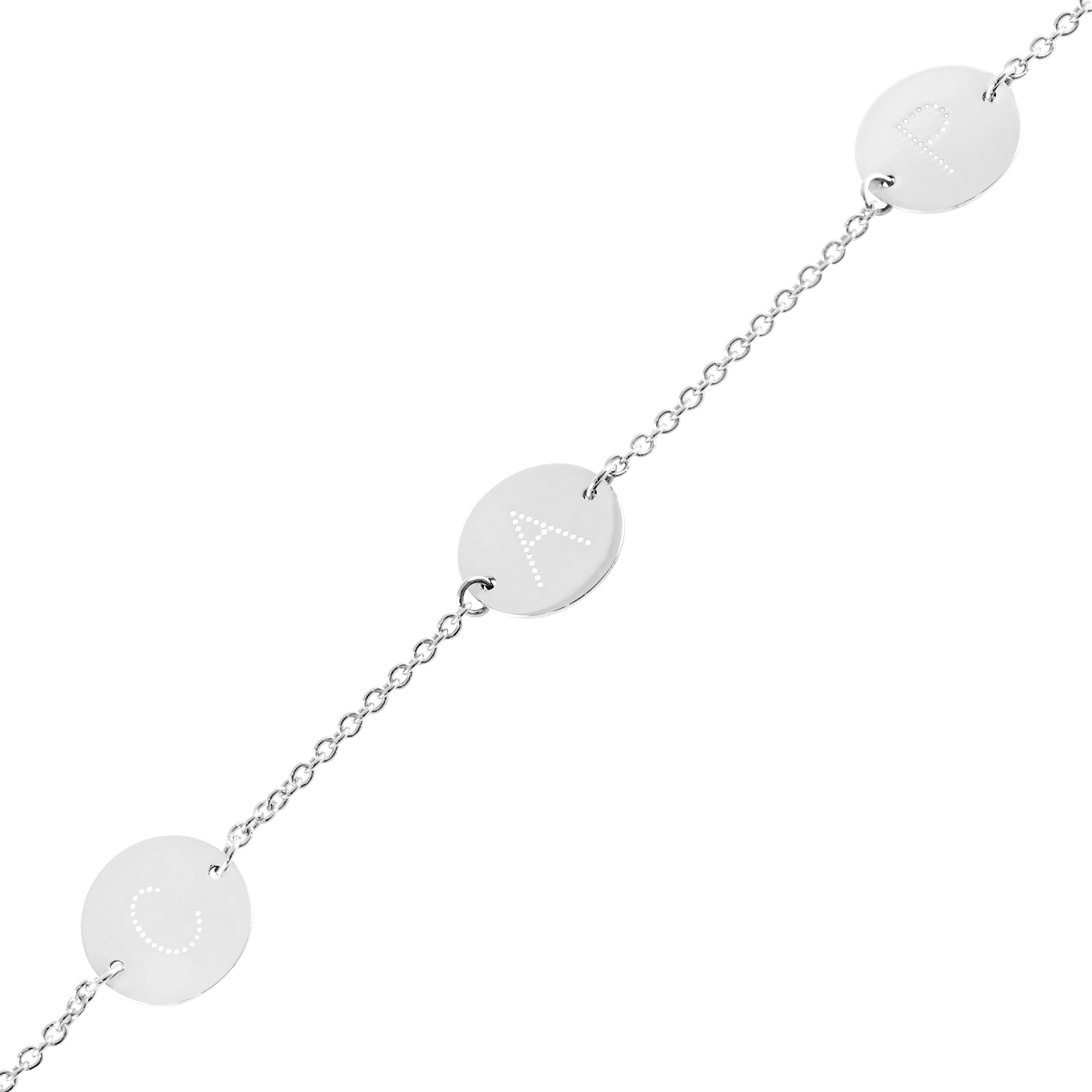 Eva bracelet with 3 personalized medals