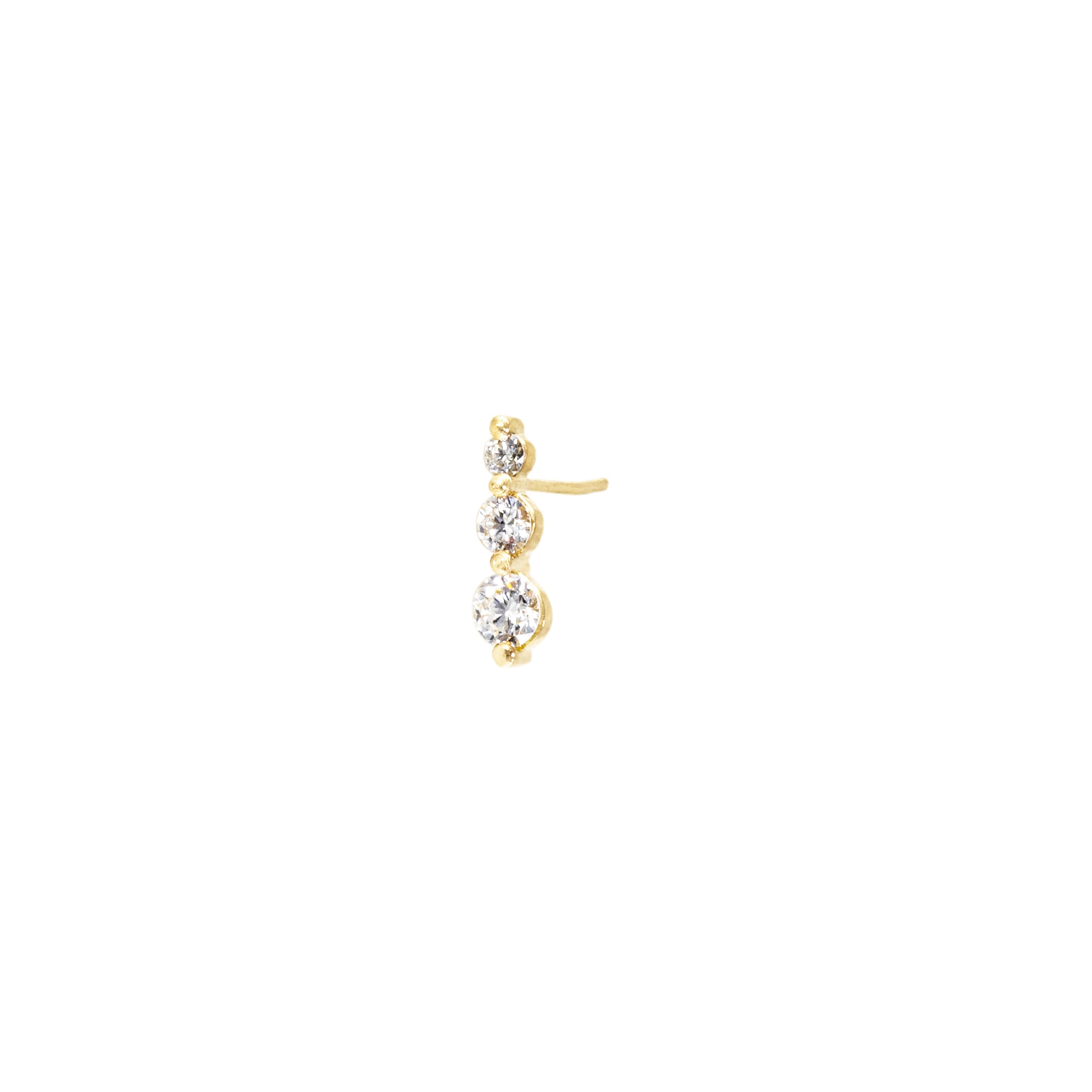 Pendiente Piercing Trío Degrade- Blanca Jewels