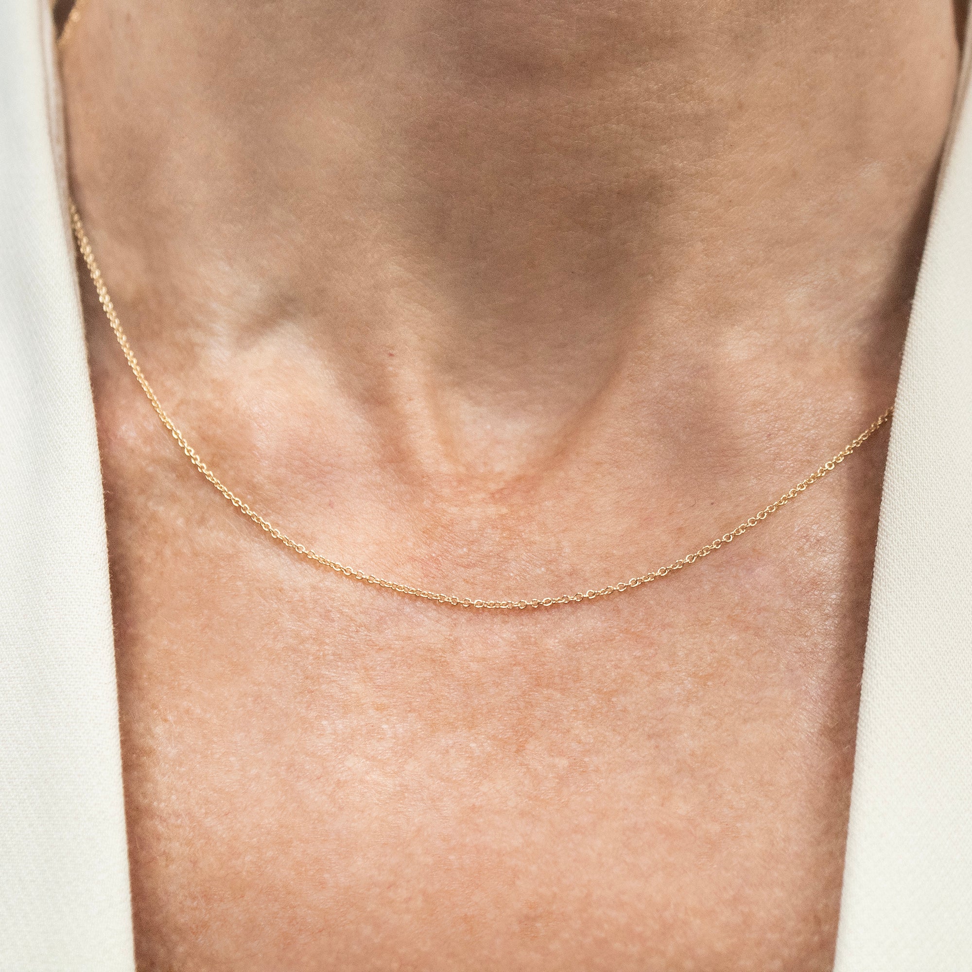 Cadena Forzada Midi - Blanca Jewels