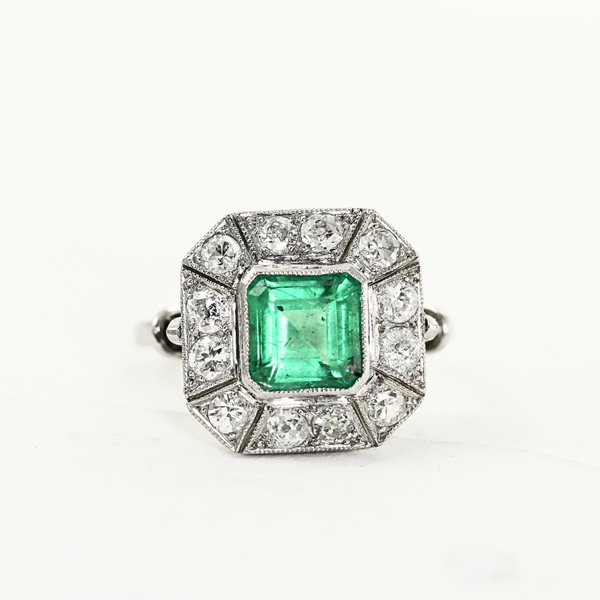 Anillo Esmeralda Vintage