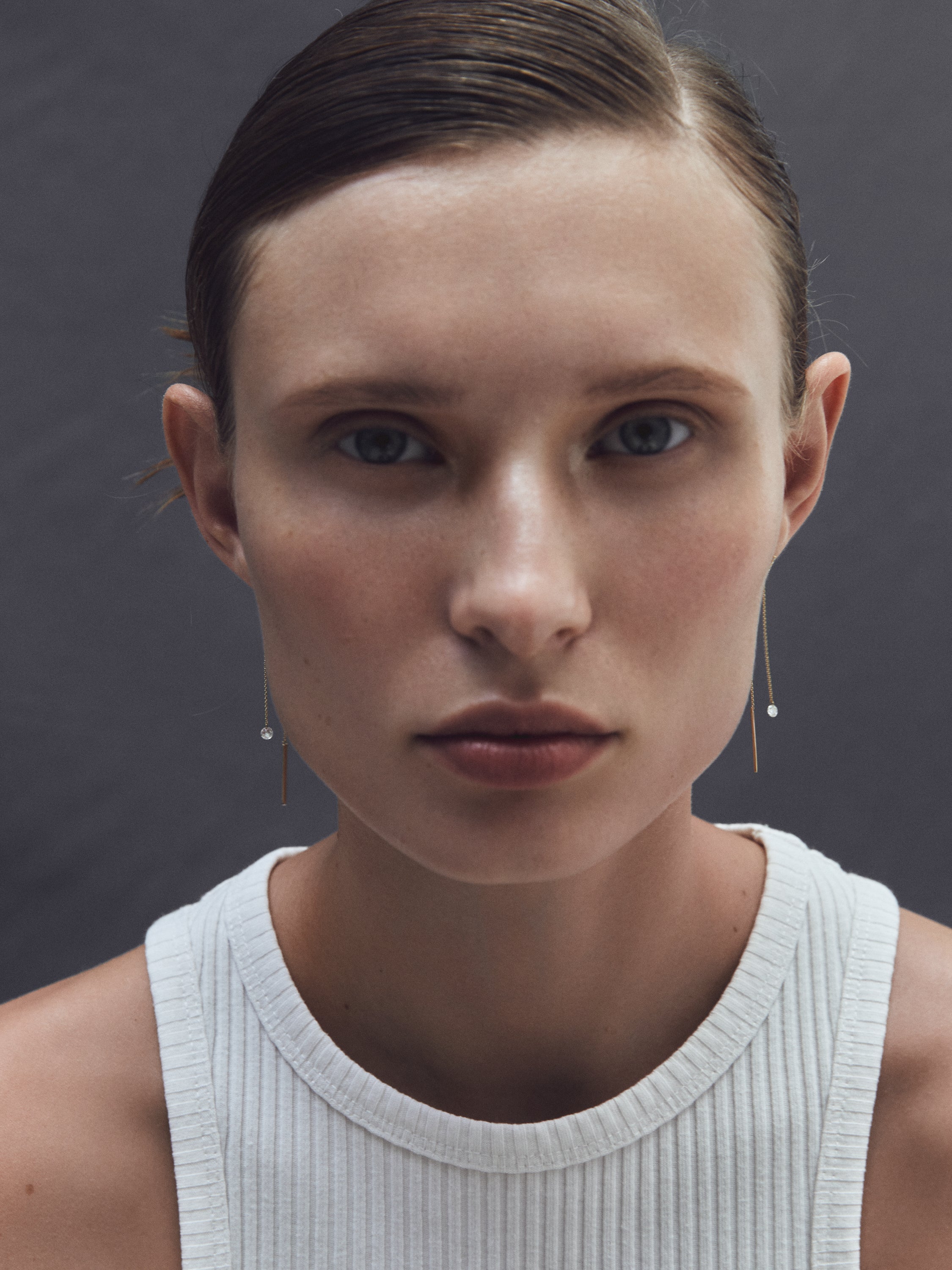 Boucle d'oreille diamant percée (unité)