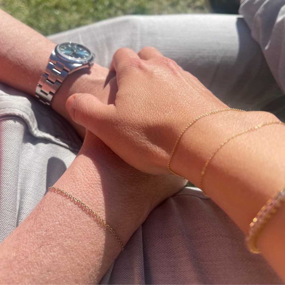 Brazalete Cadena Forzada Mujer S (cierre incluido)