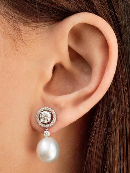 Pendientes Rosetones Boda (desmontables)