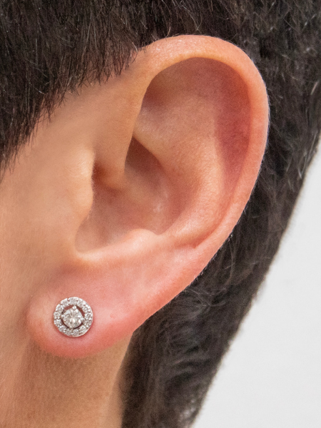 Pendientes Rosetones Boda (desmontables)