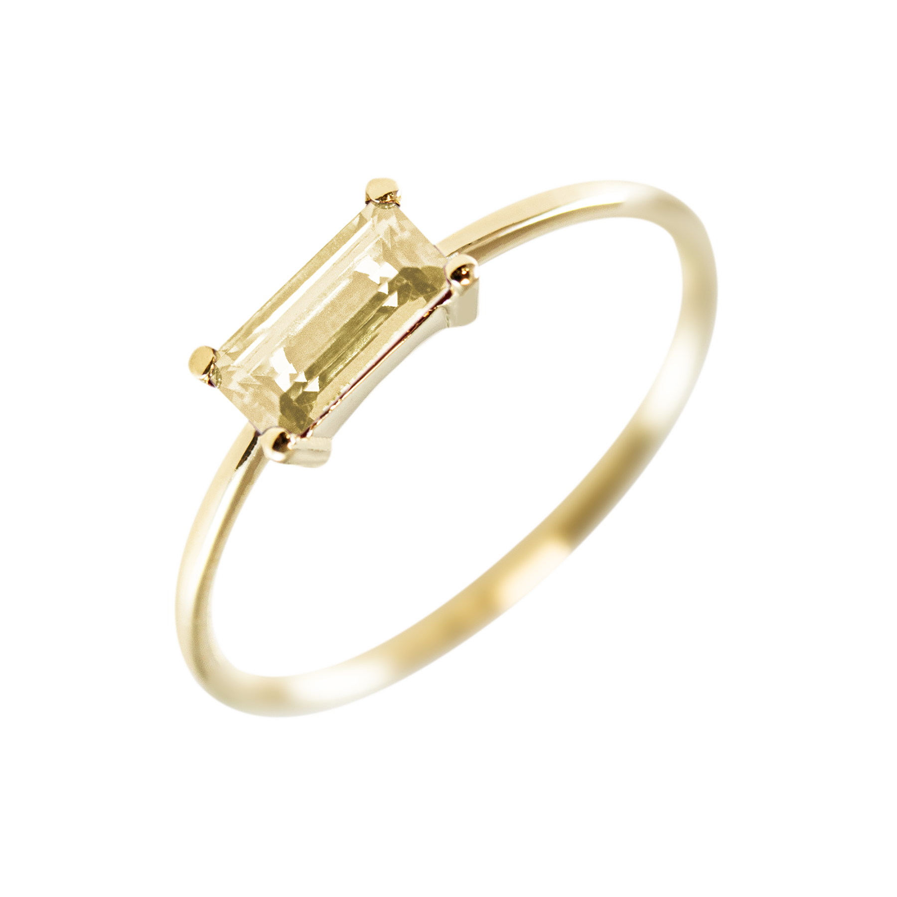 Anillo Baguette Personalizado