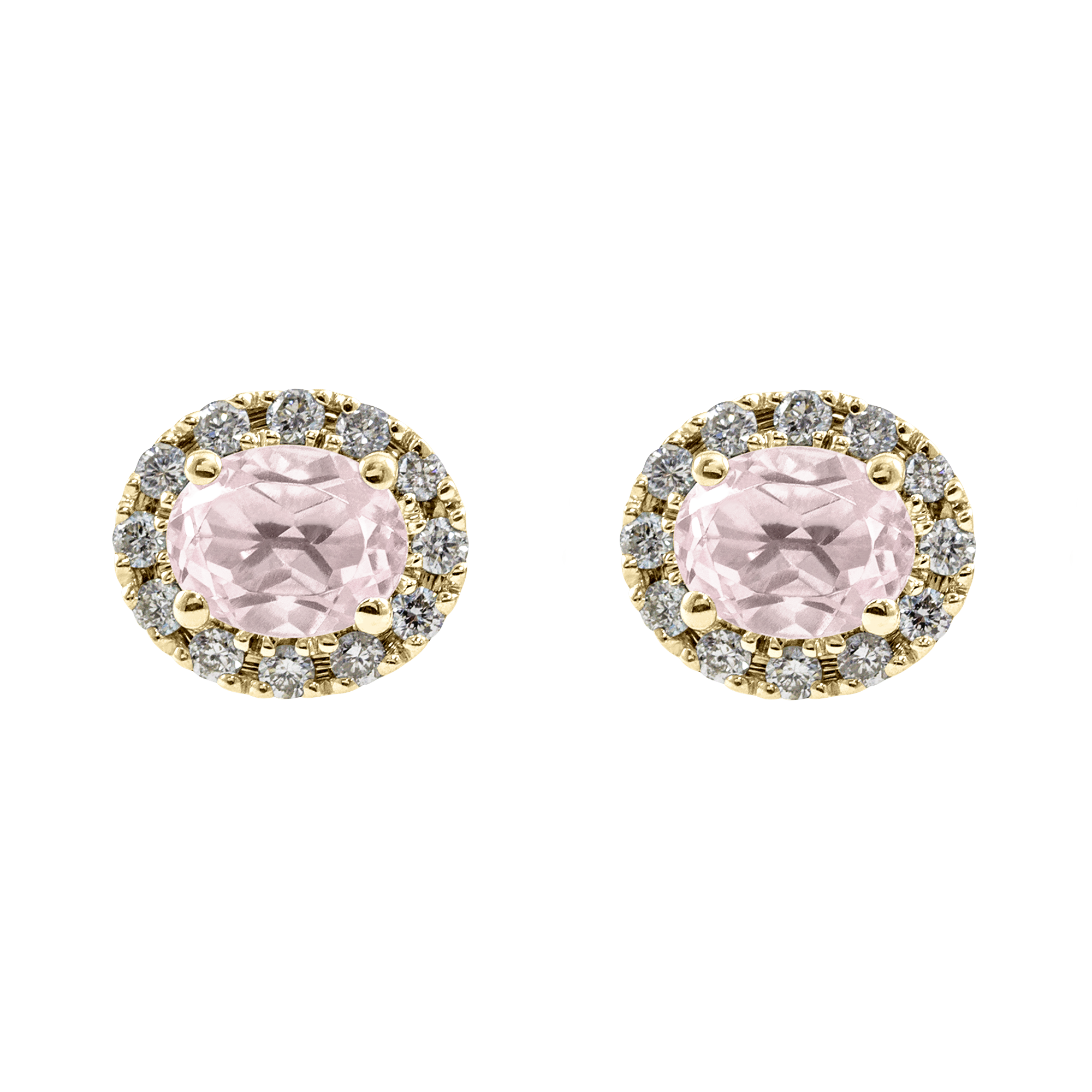 Boucle d'oreille rosace ovale Couleurs Personnalisées