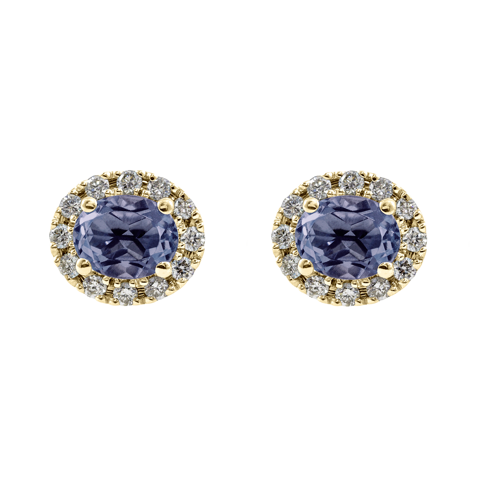 Boucle d'oreille rosace ovale Couleurs Personnalisées