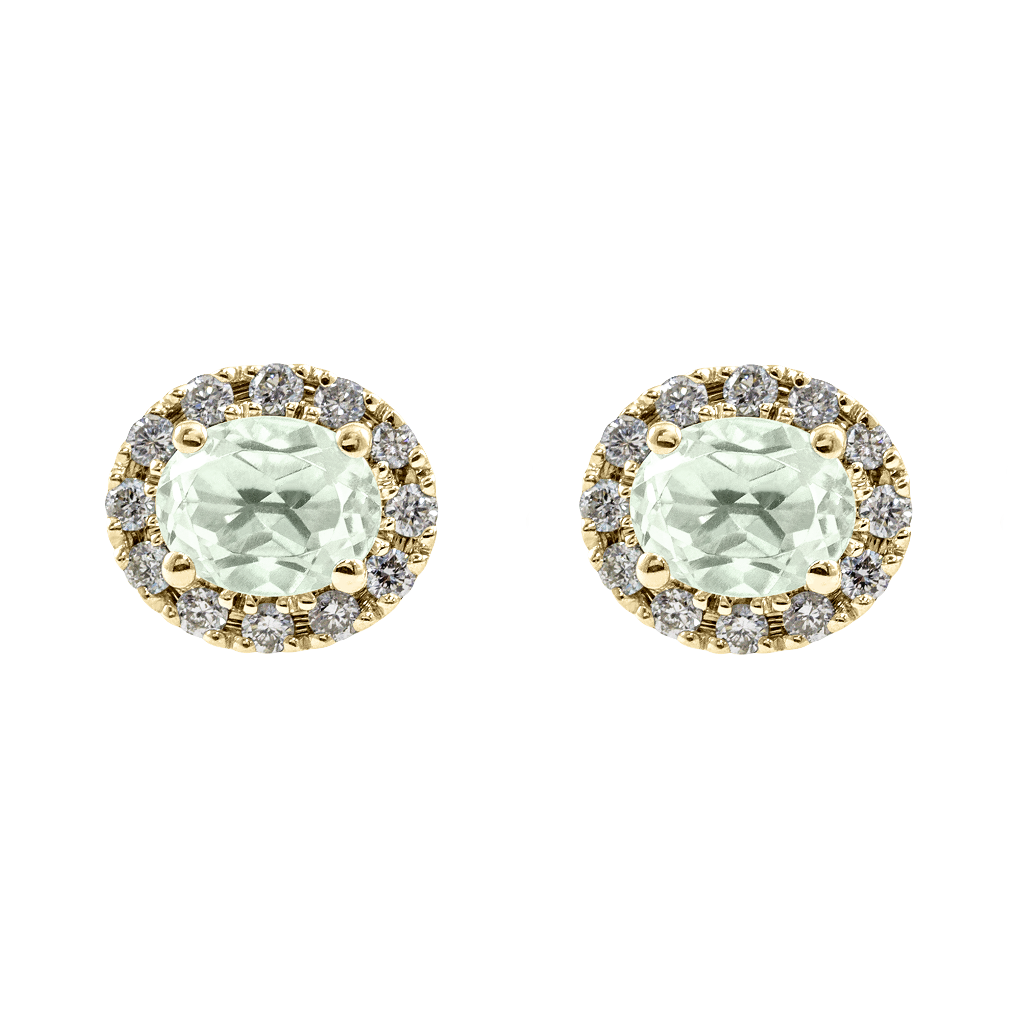 Boucle d'oreille rosace ovale Couleurs Personnalisées