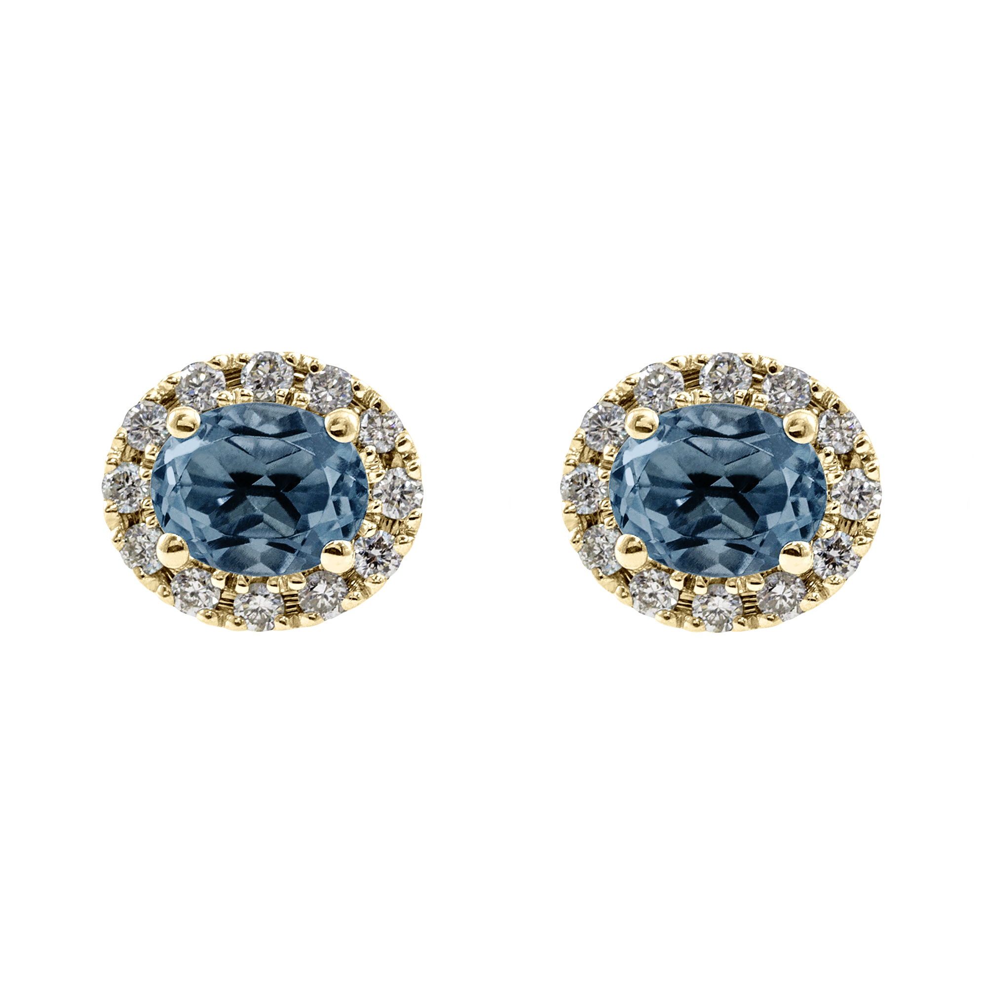 Boucle d'oreille rosace ovale Couleurs Personnalisées