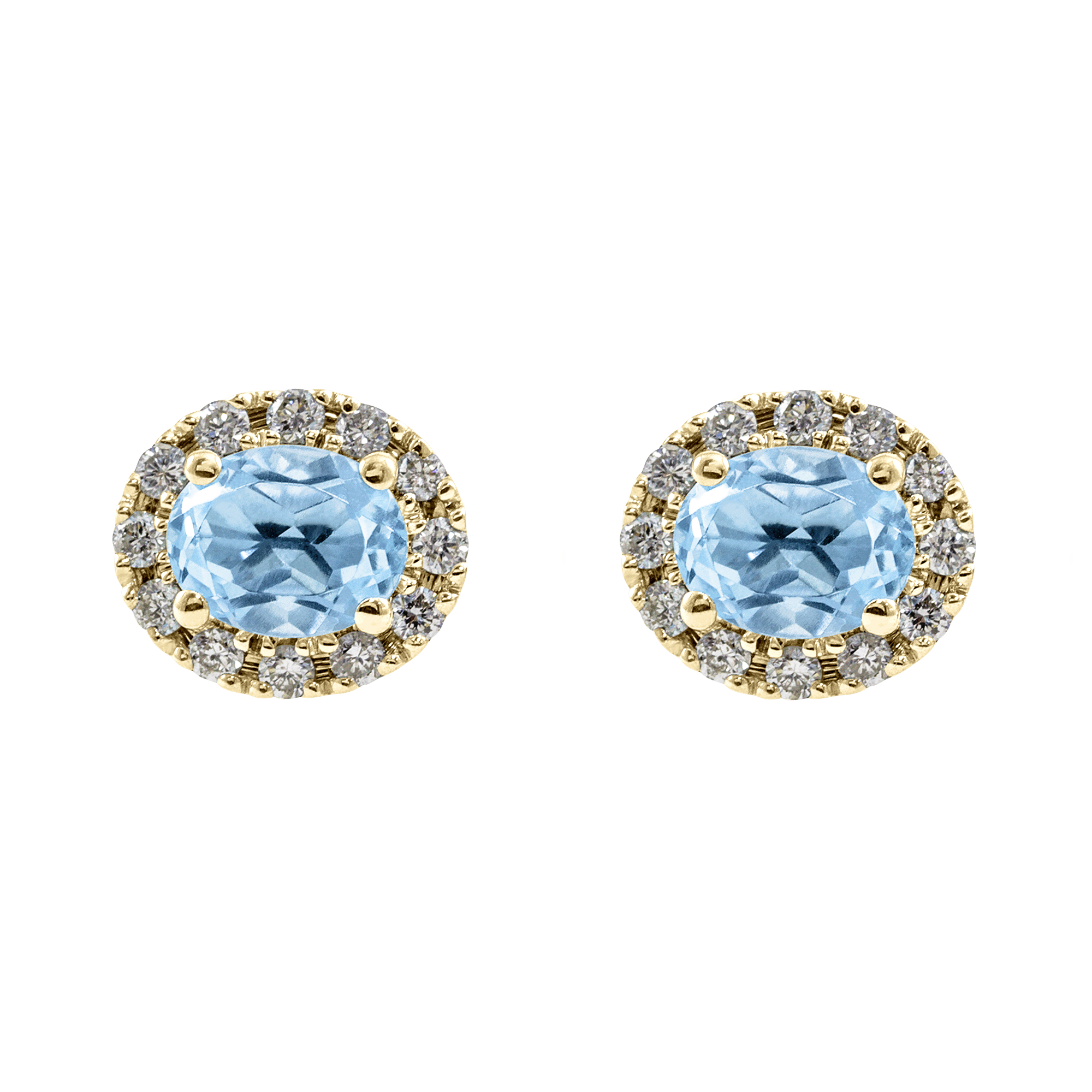 Boucle d'oreille rosace ovale Couleurs Personnalisées