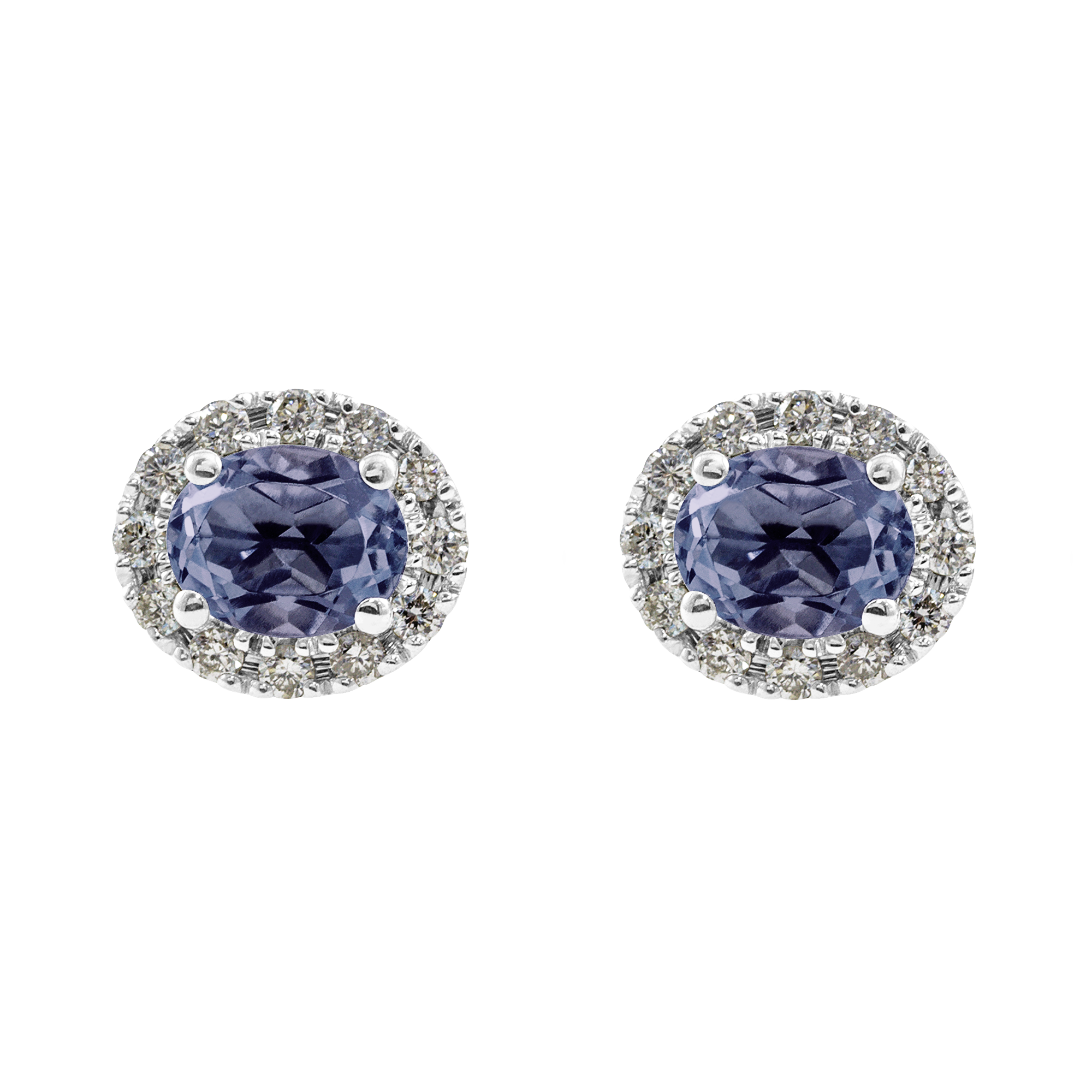 Boucle d'oreille rosace ovale Couleurs Personnalisées