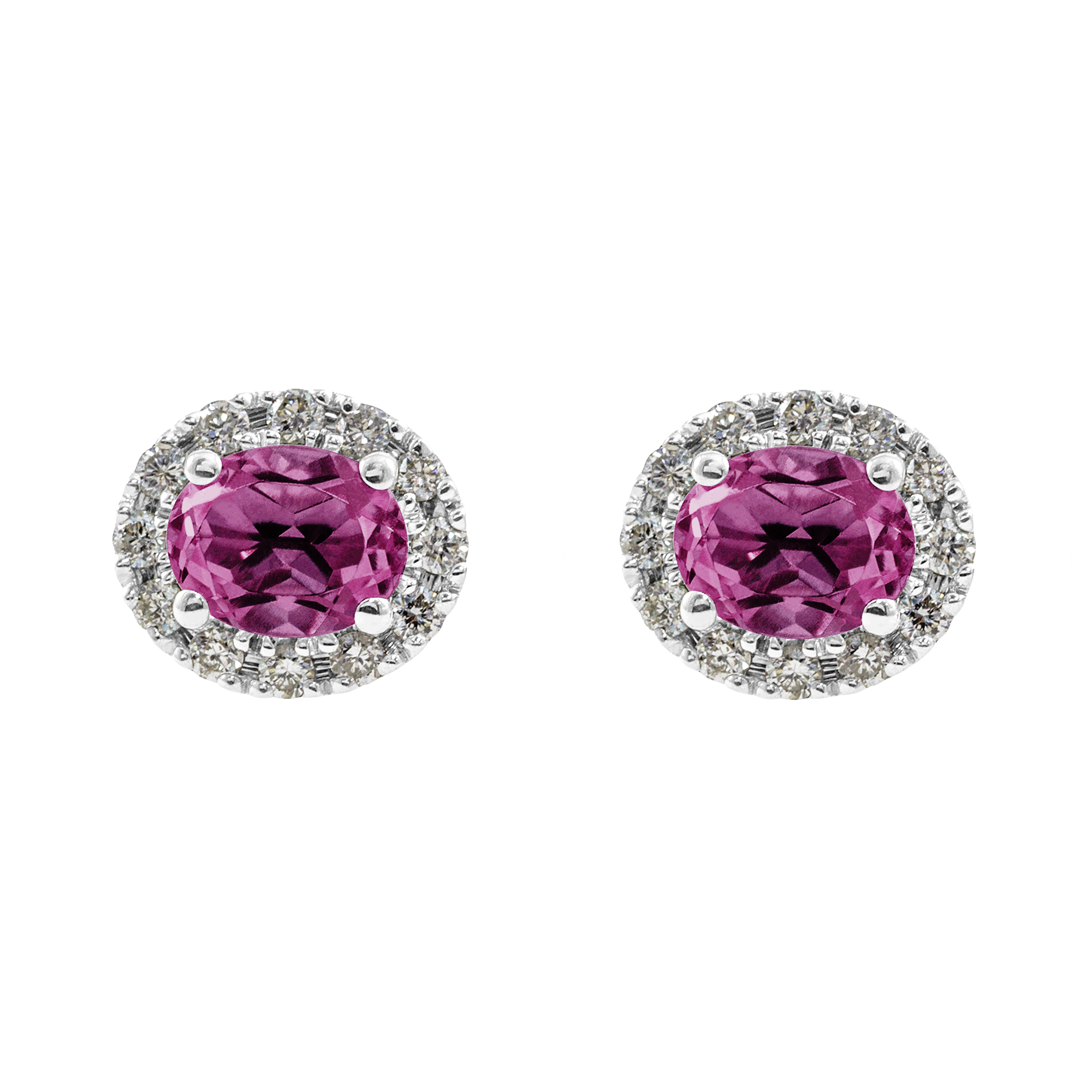 Boucle d'oreille rosace ovale Couleurs Personnalisées