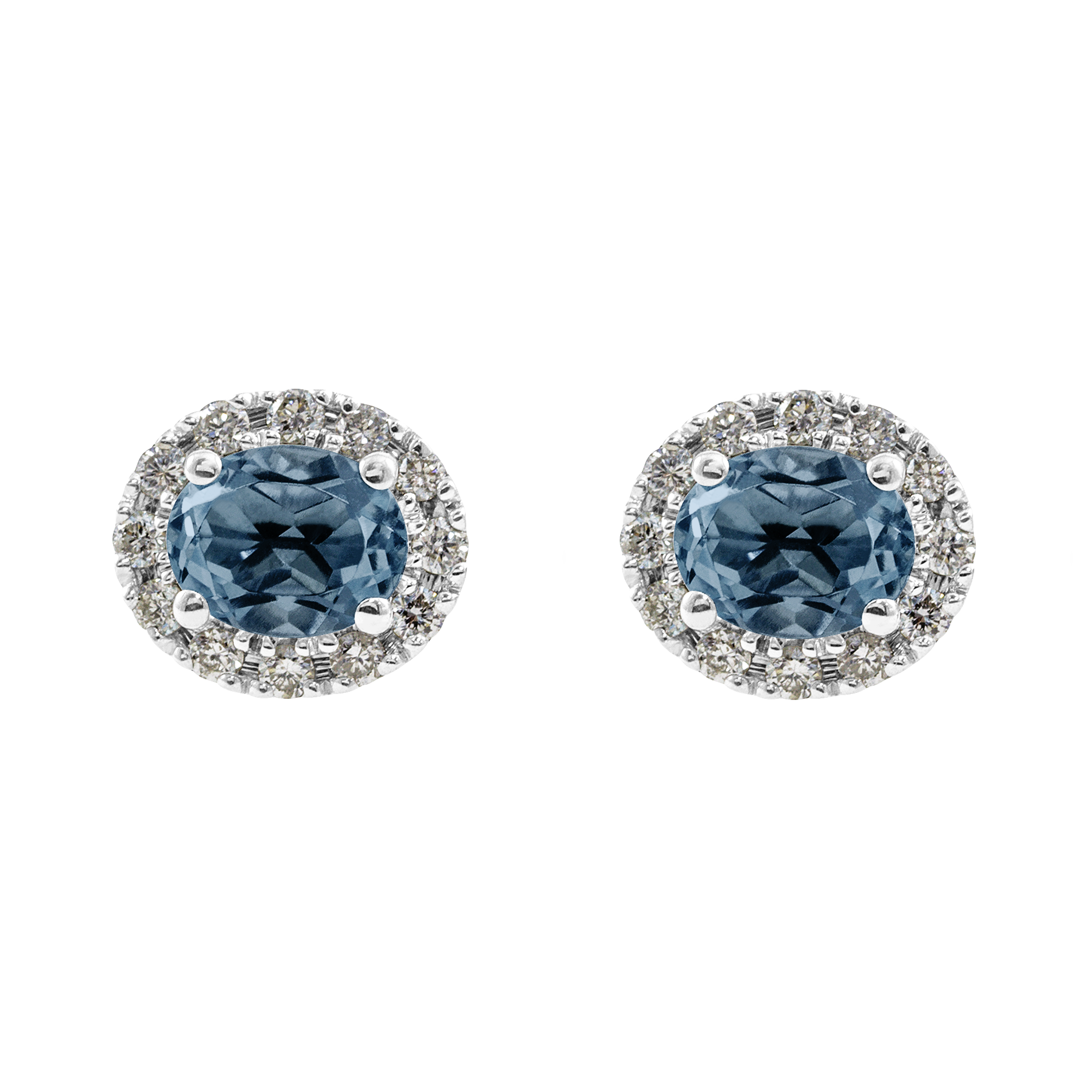 Boucle d'oreille rosace ovale Couleurs Personnalisées