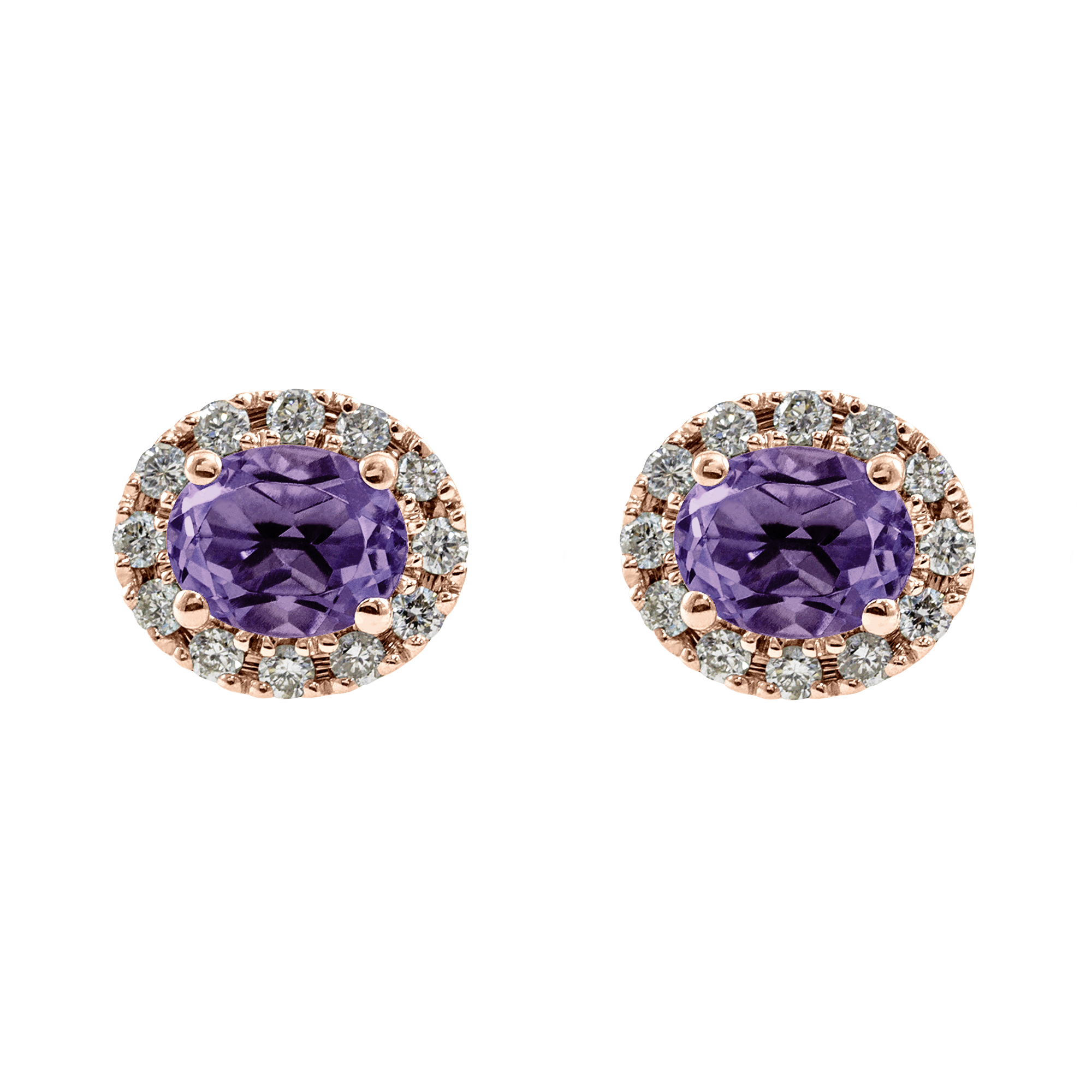 Boucle d'oreille rosace ovale Couleurs Personnalisées