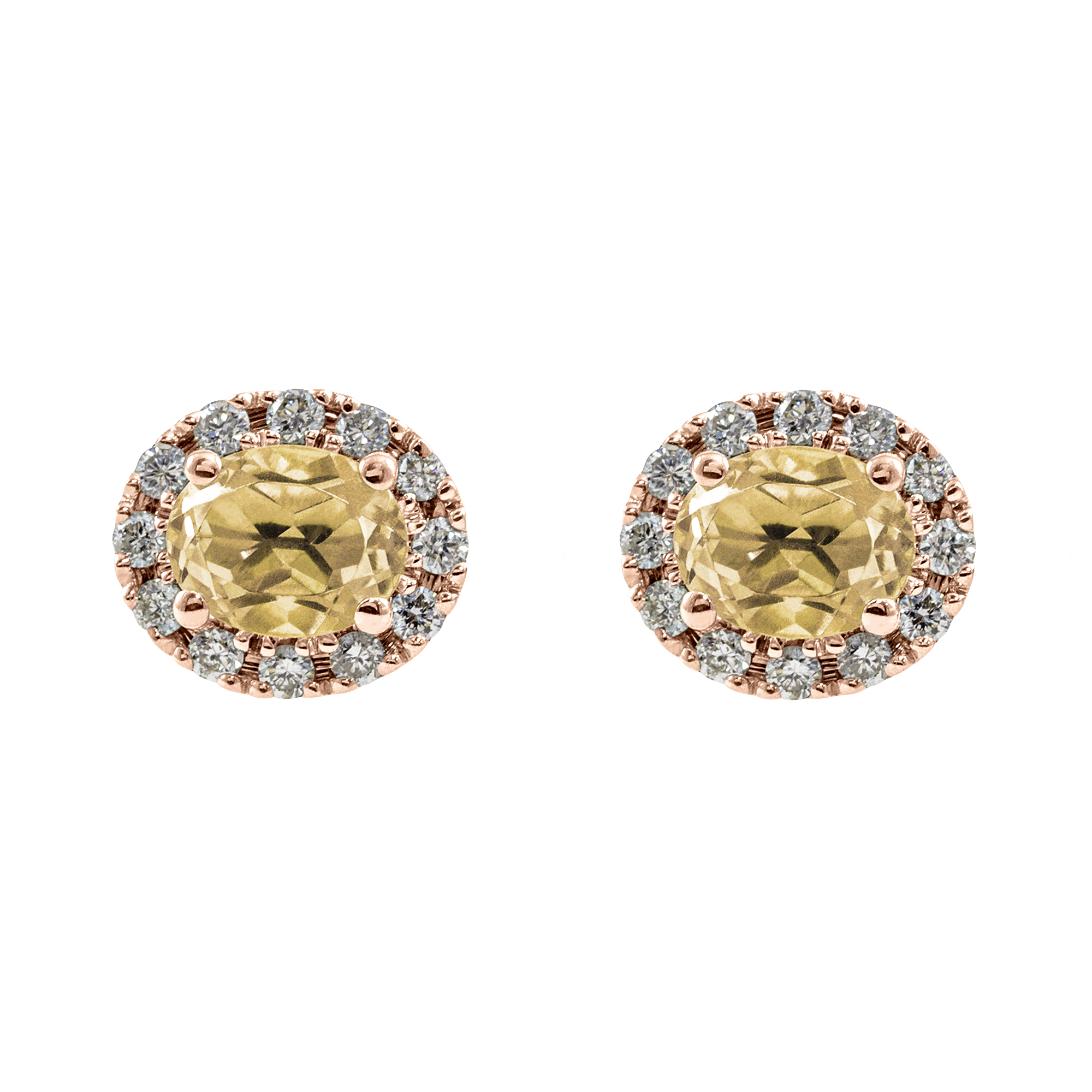 Boucle d'oreille rosace ovale Couleurs Personnalisées