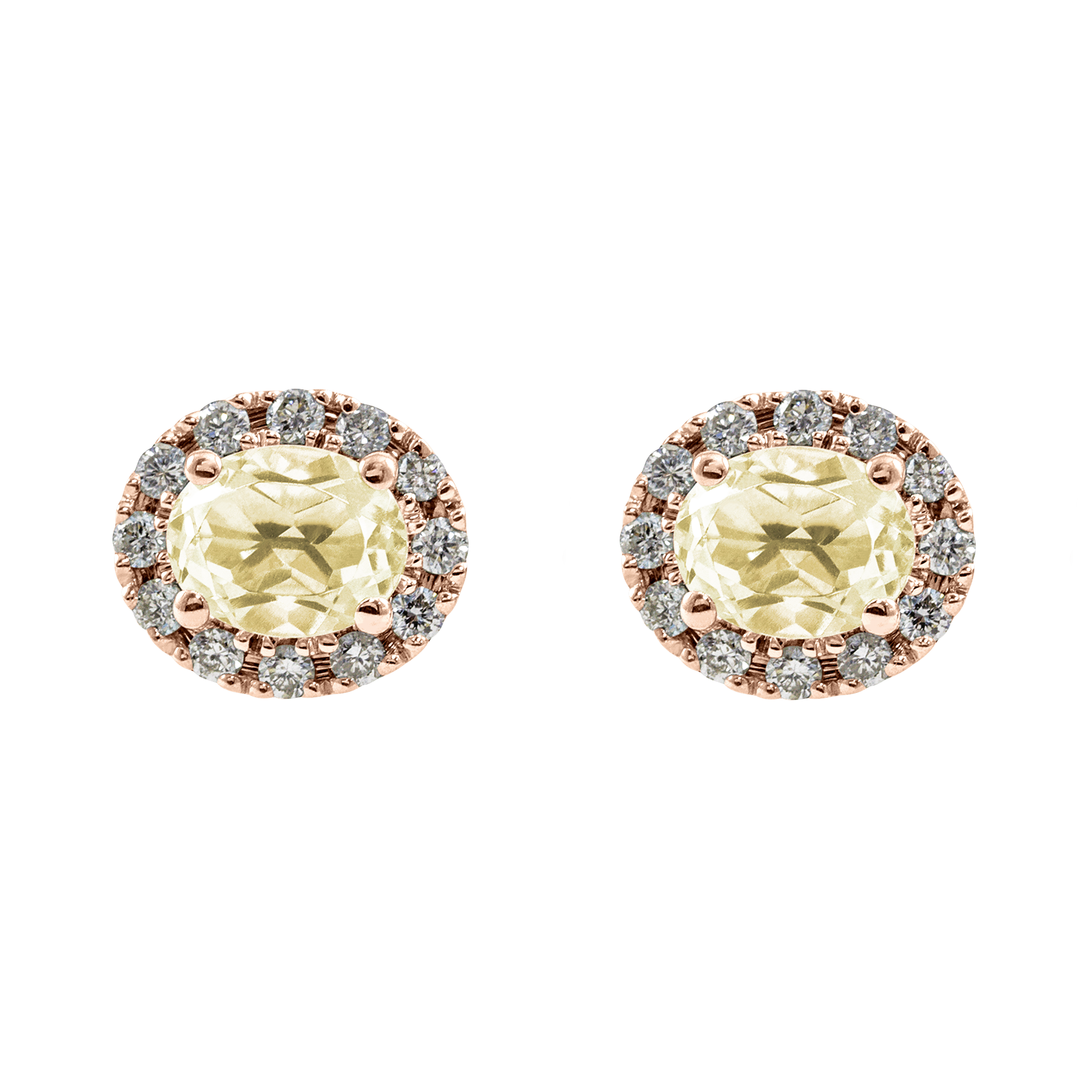 Boucle d'oreille rosace ovale Couleurs Personnalisées