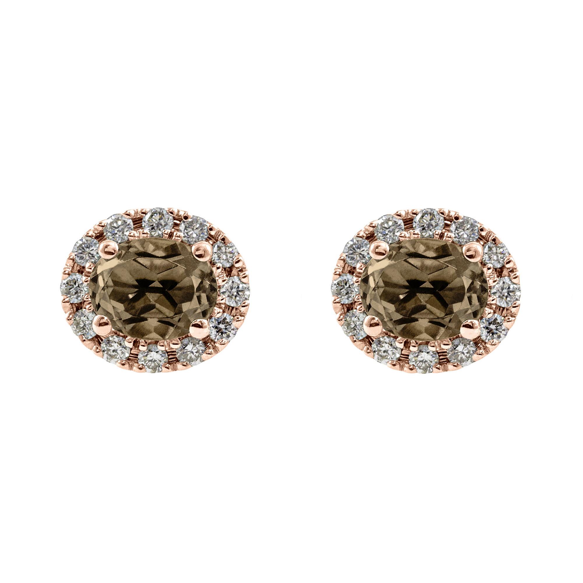 Boucle d'oreille rosace ovale Couleurs Personnalisées