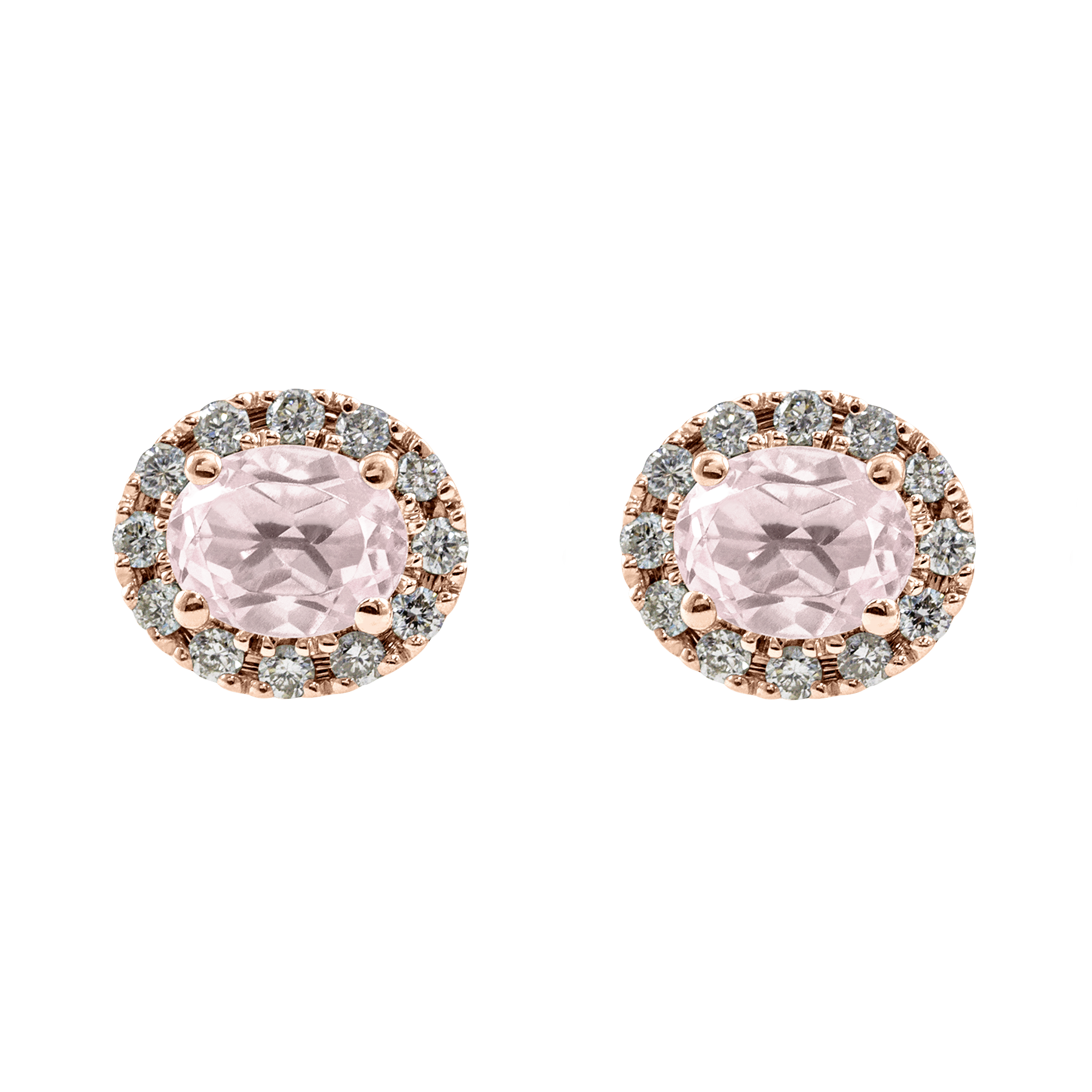 Boucle d'oreille rosace ovale Couleurs Personnalisées