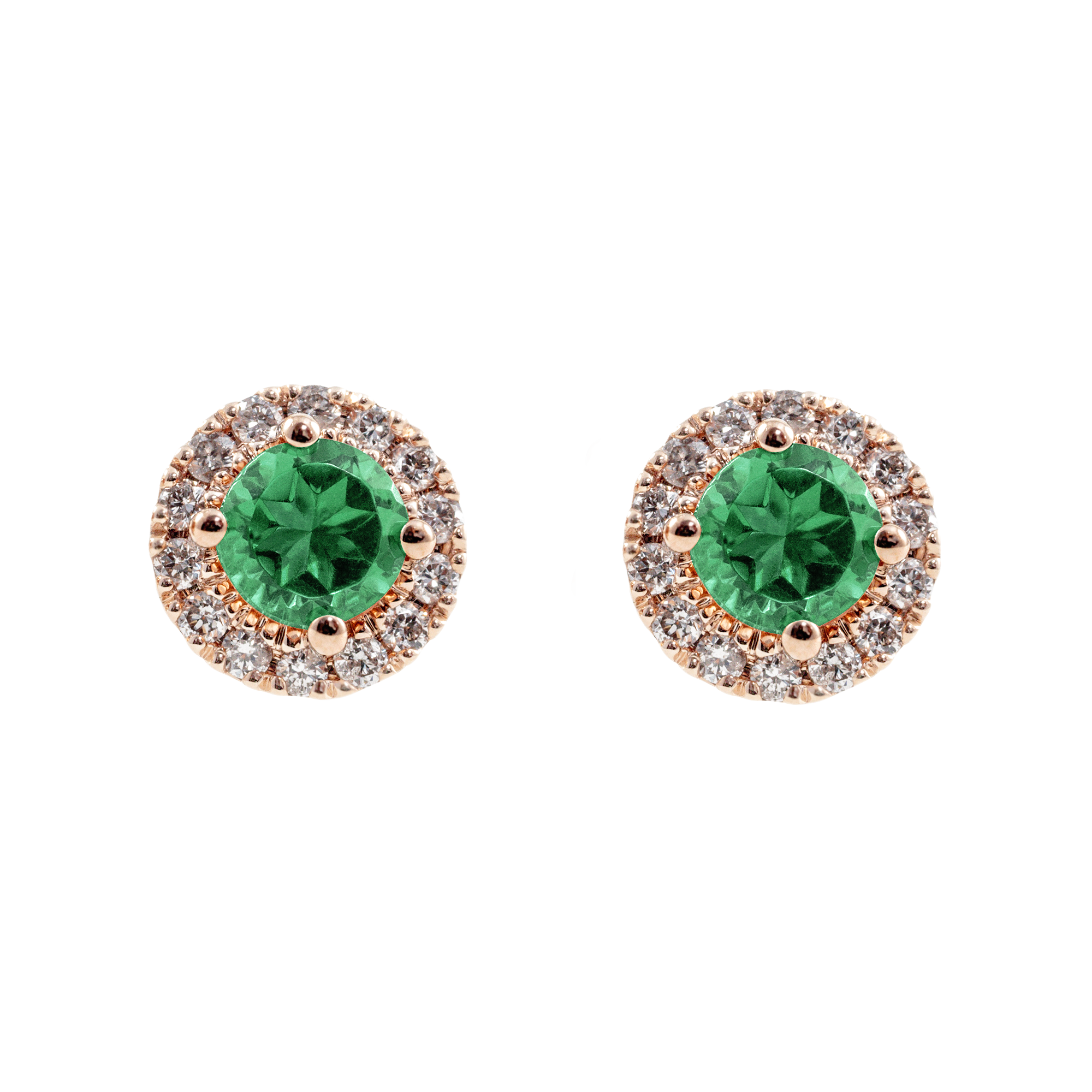 Pendientes Rosetón Diamantes Personalizado