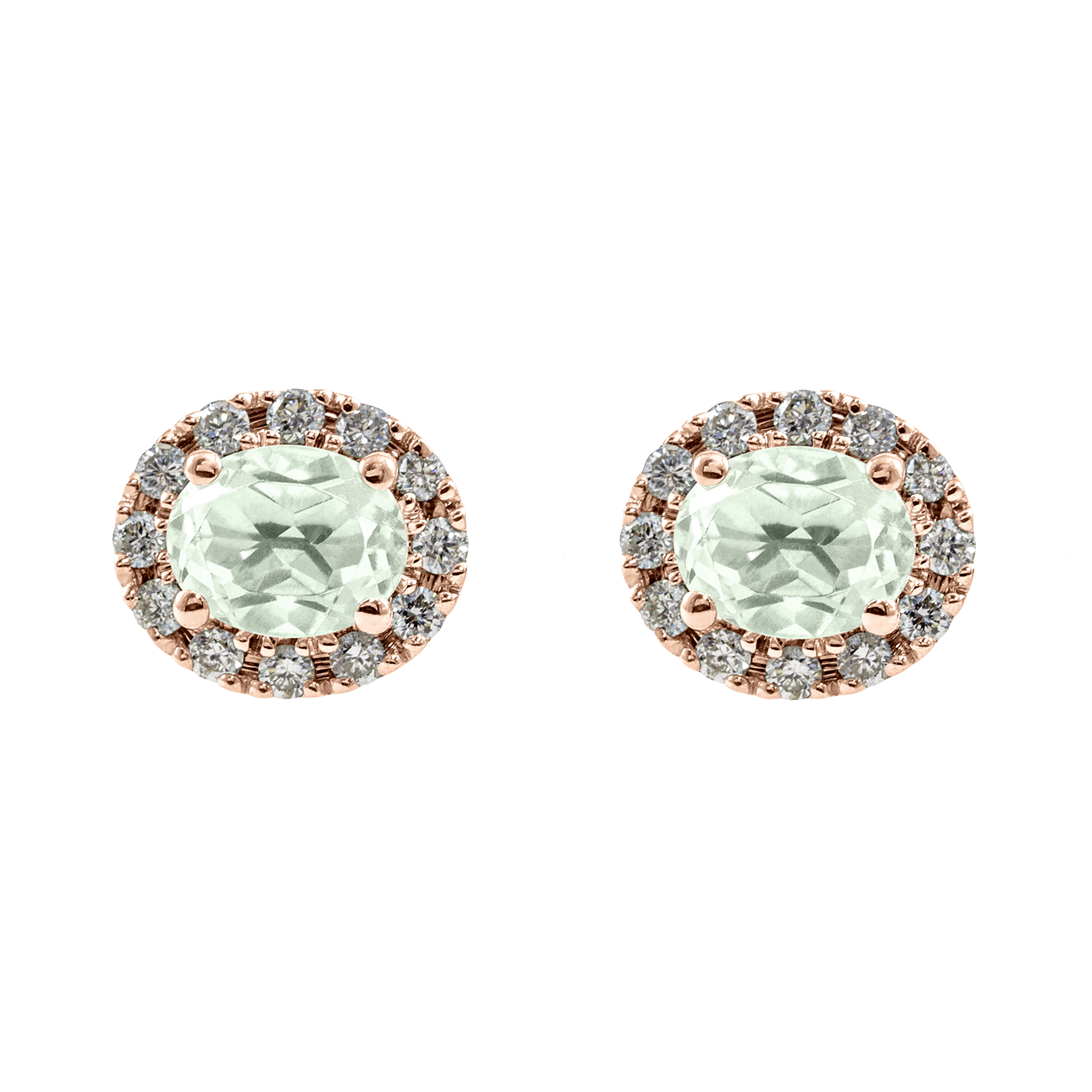 Boucle d'oreille rosace ovale Couleurs Personnalisées