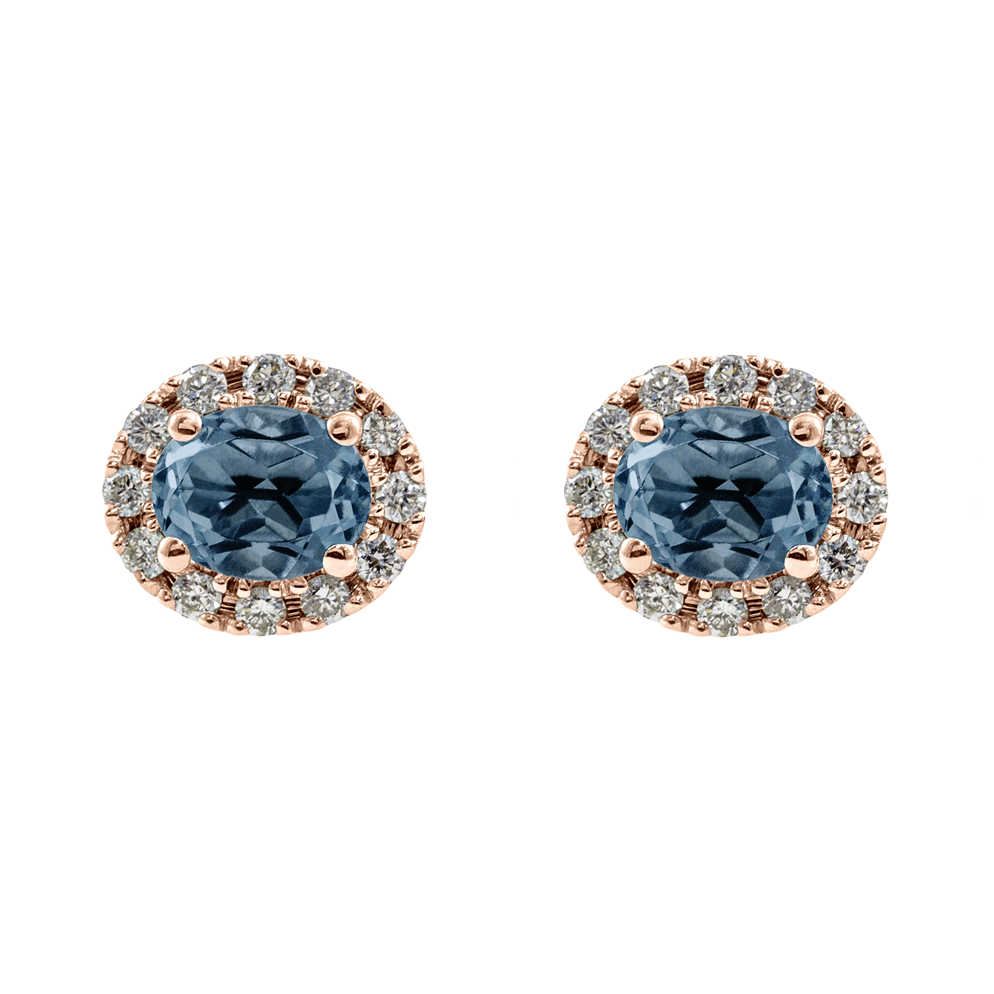 Boucle d'oreille rosace ovale Couleurs Personnalisées