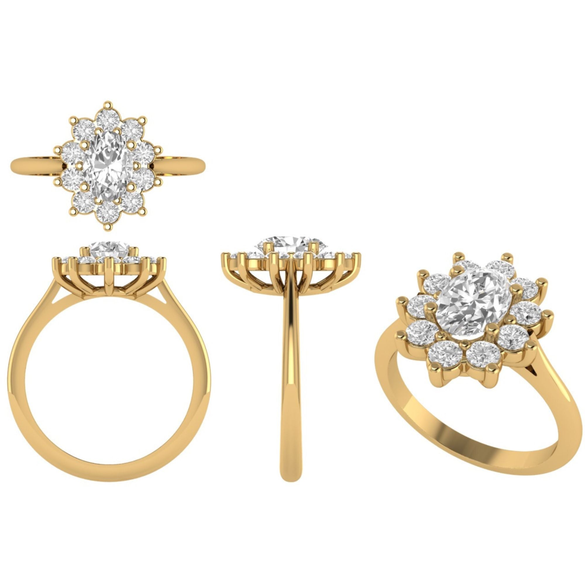 Anillo Rosetón Lara Diamante