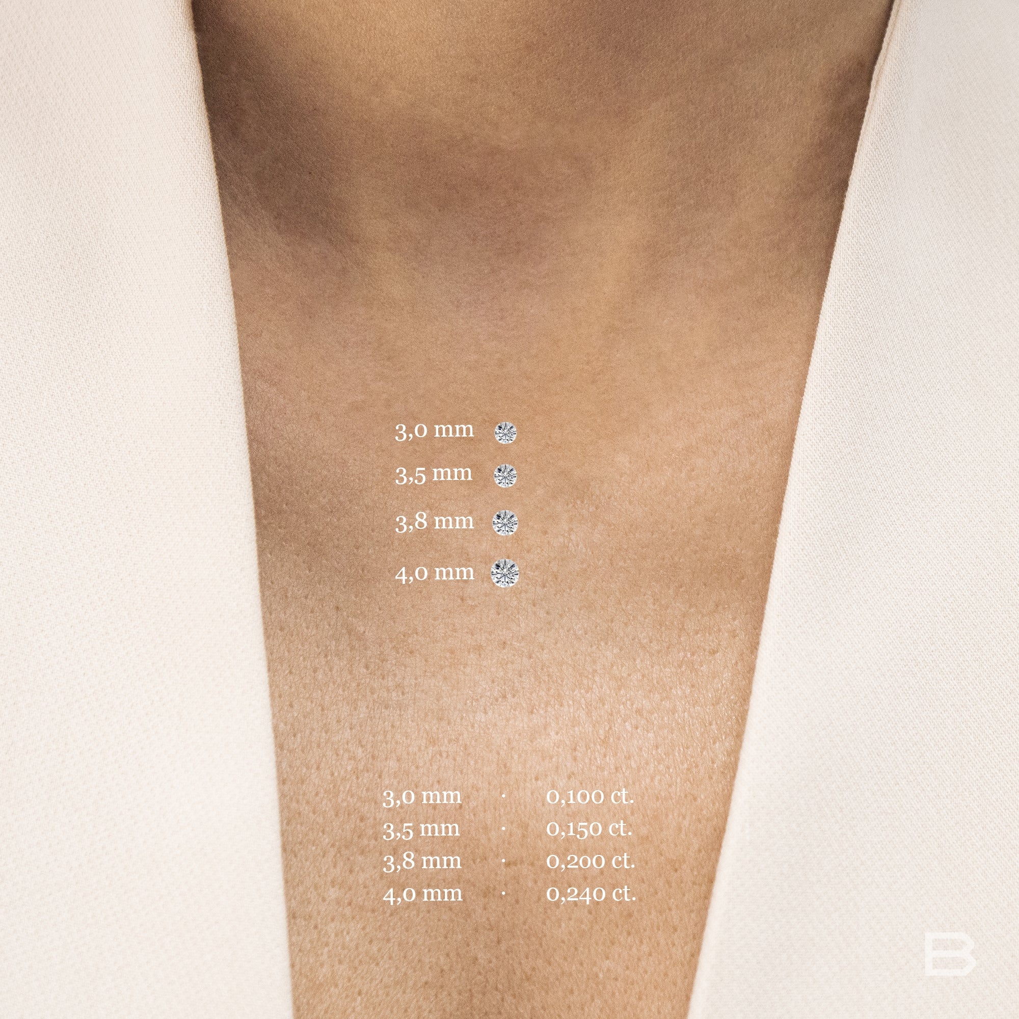 Gargantilla Diamante 0,10ct oro 18kt. Montura 4 grapas, cadena diamantada.