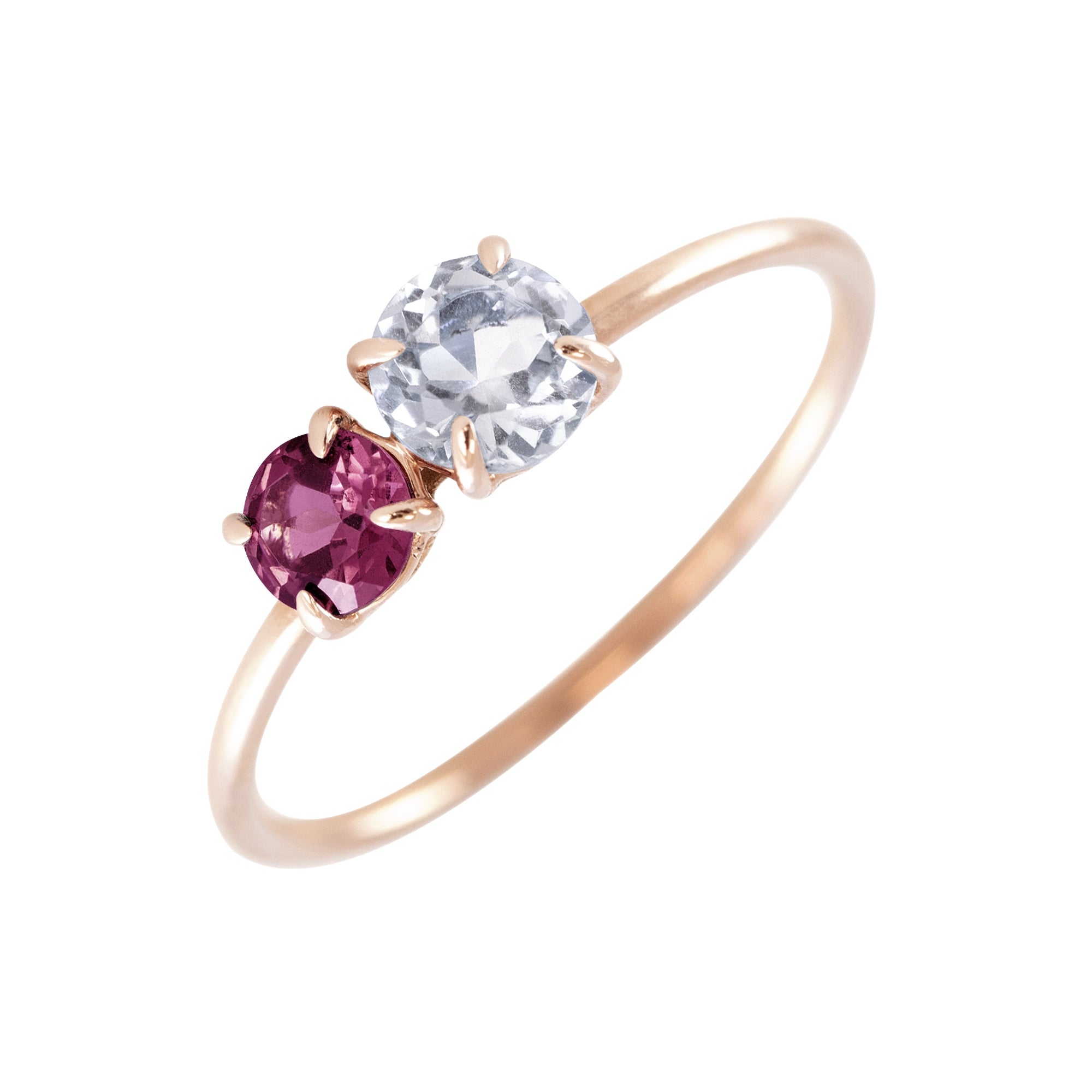 Anillo Dúo Maxi Personalizado - Blanca Jewels