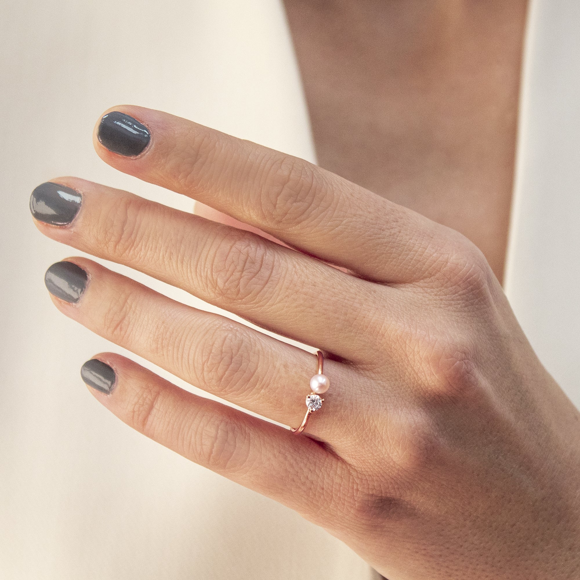 Anillo Dúo perla - Blanca Jewels