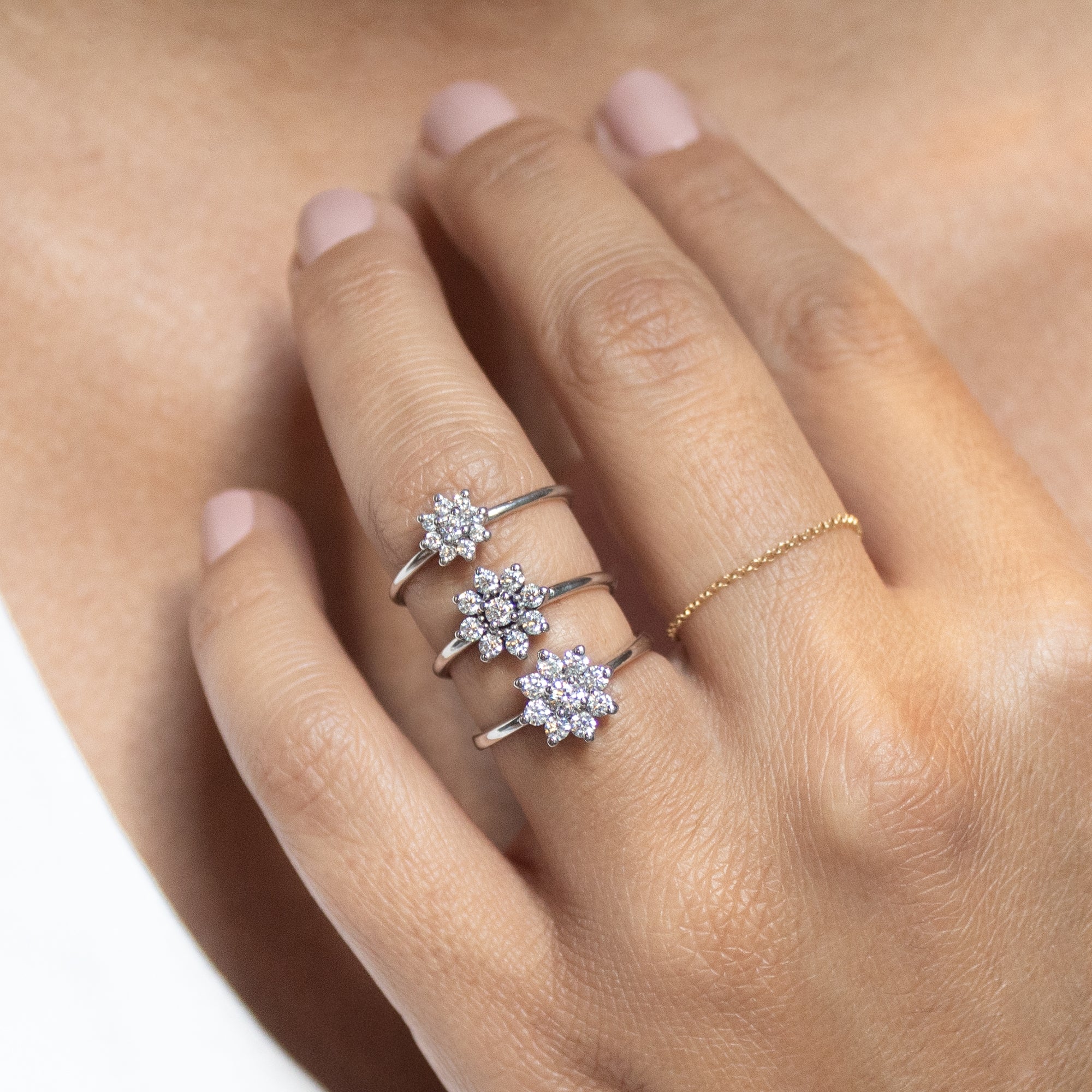 Anillo Flor Mini - Blanca Jewels