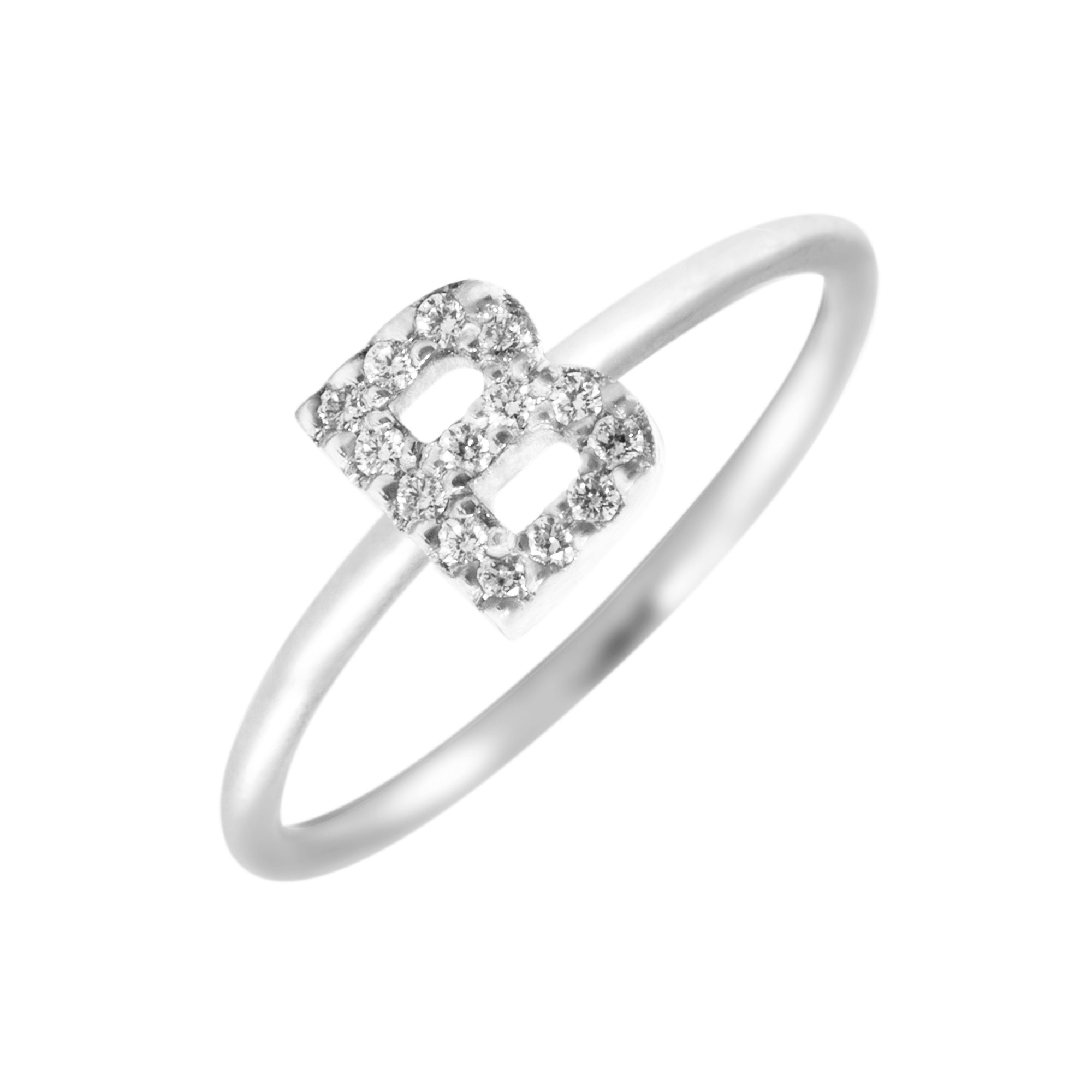 Anillo letra Diamante - Blanca Jewels