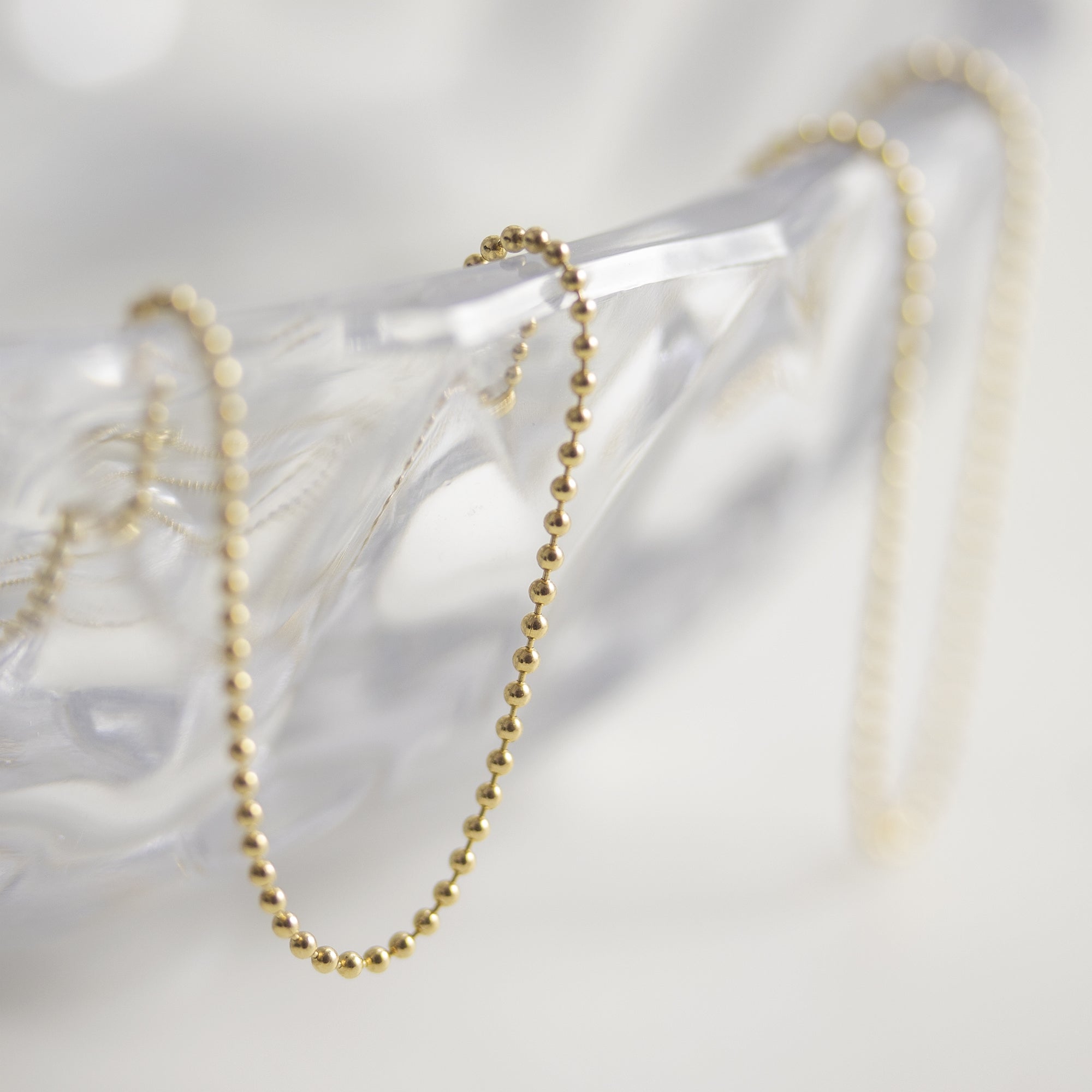 Cadena Bolitas - Blanca Jewels