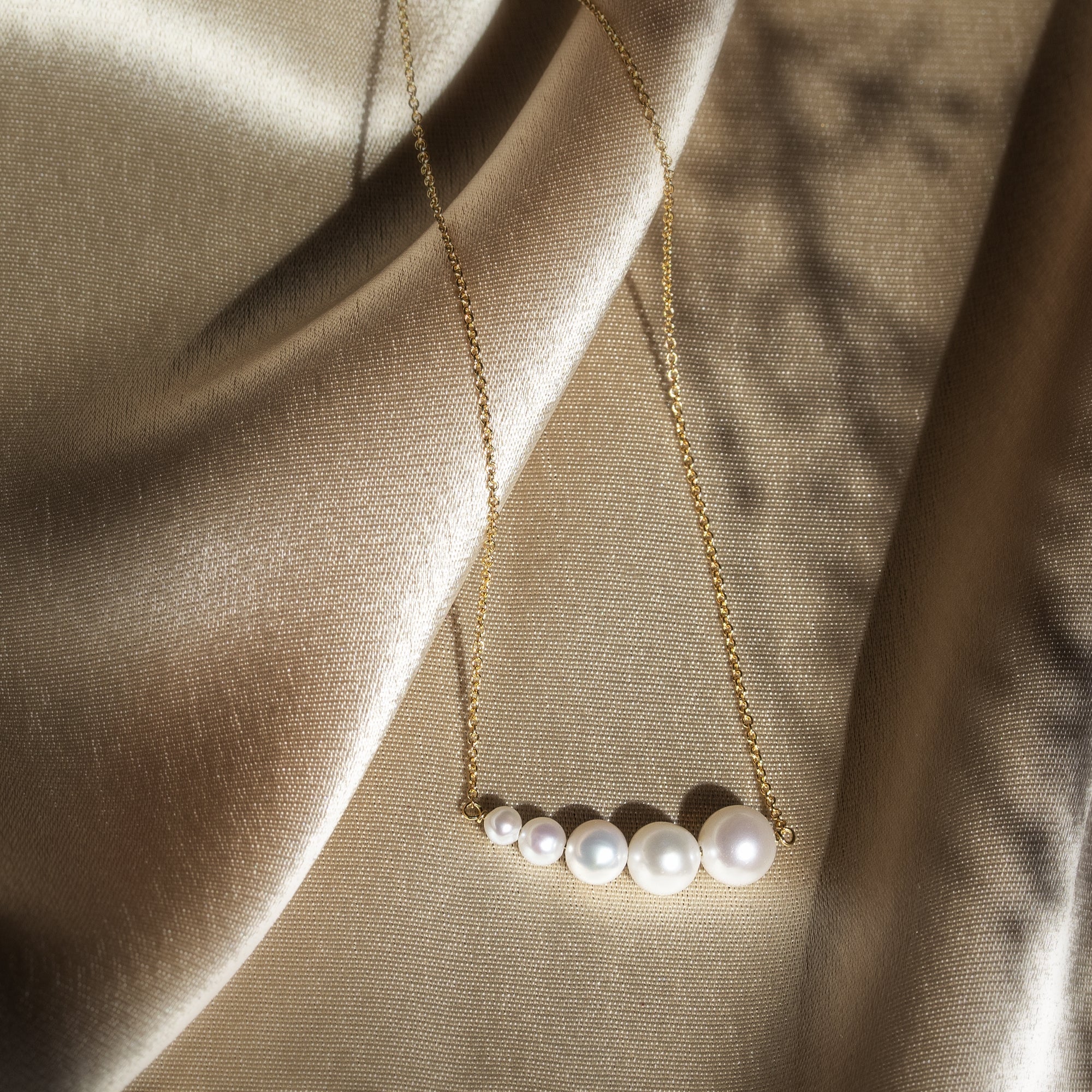 Gargantilla 5 Perlas Degradé - Blanca Jewels