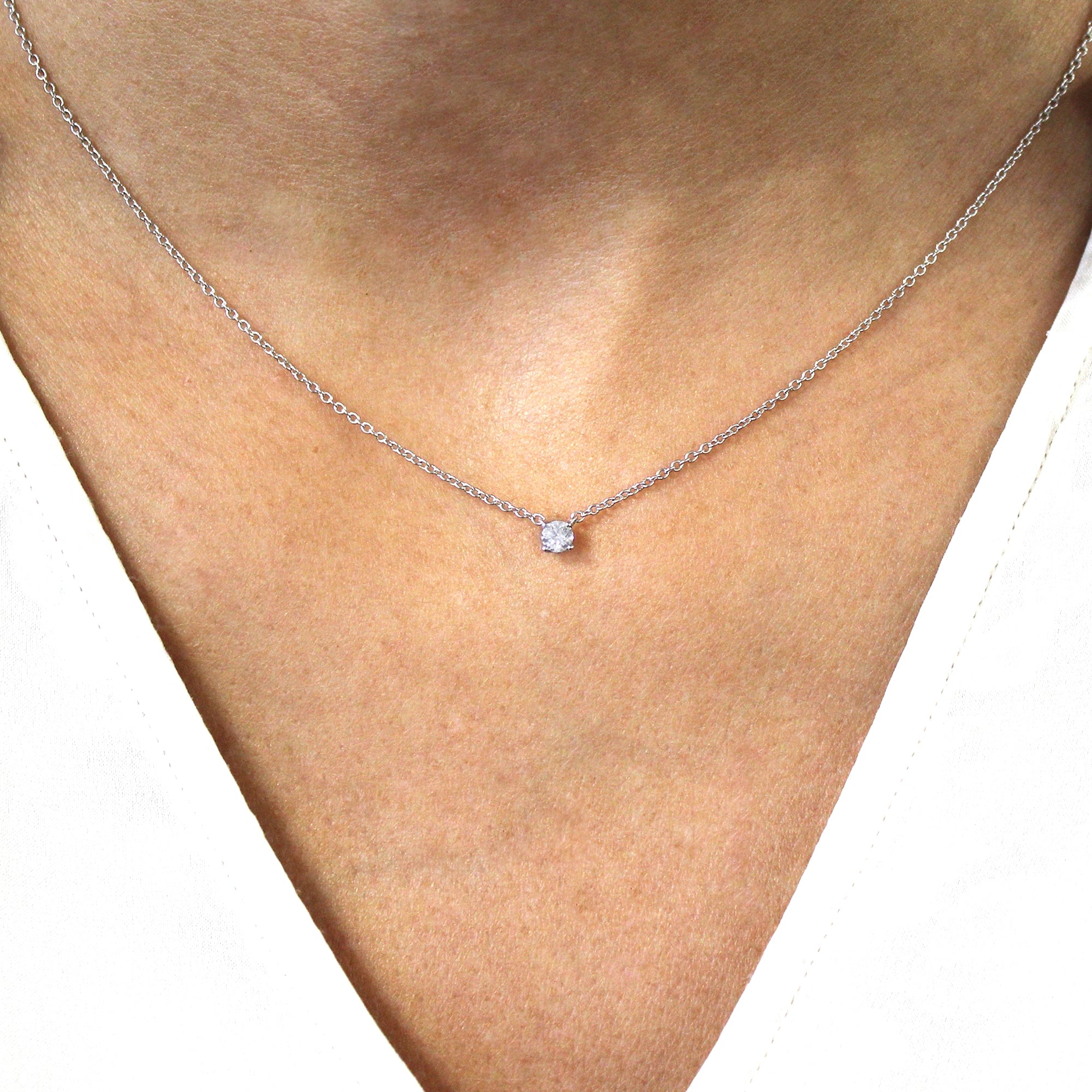 Gargantilla Diamante (4 grapas) - Blanca Jewels