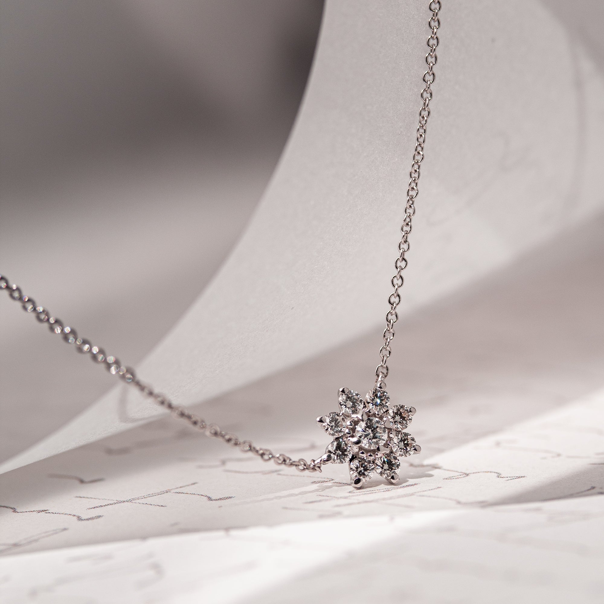 Gargantilla Flor - Blanca Jewels