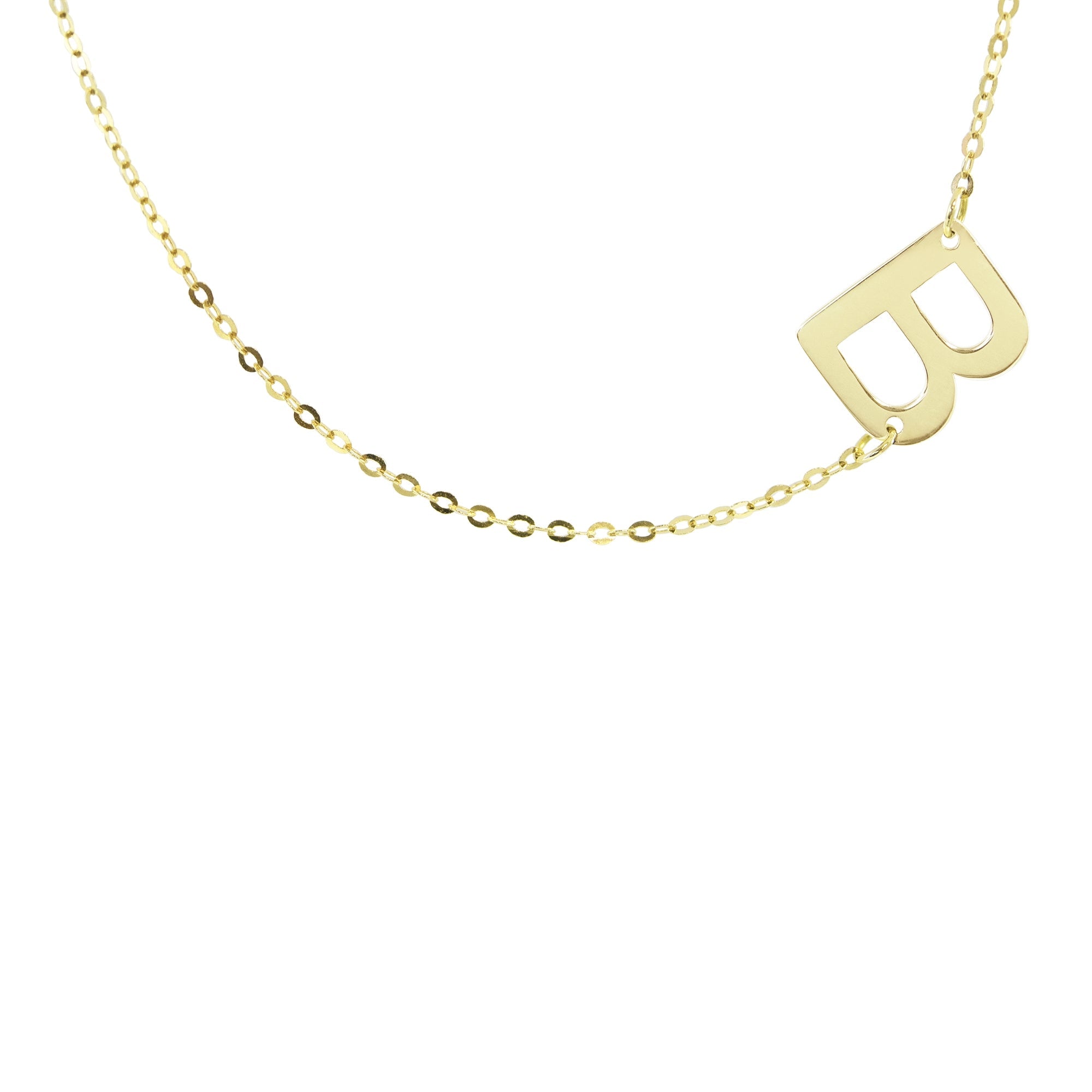 Gargantilla Letra Lateral - Blanca Jewels