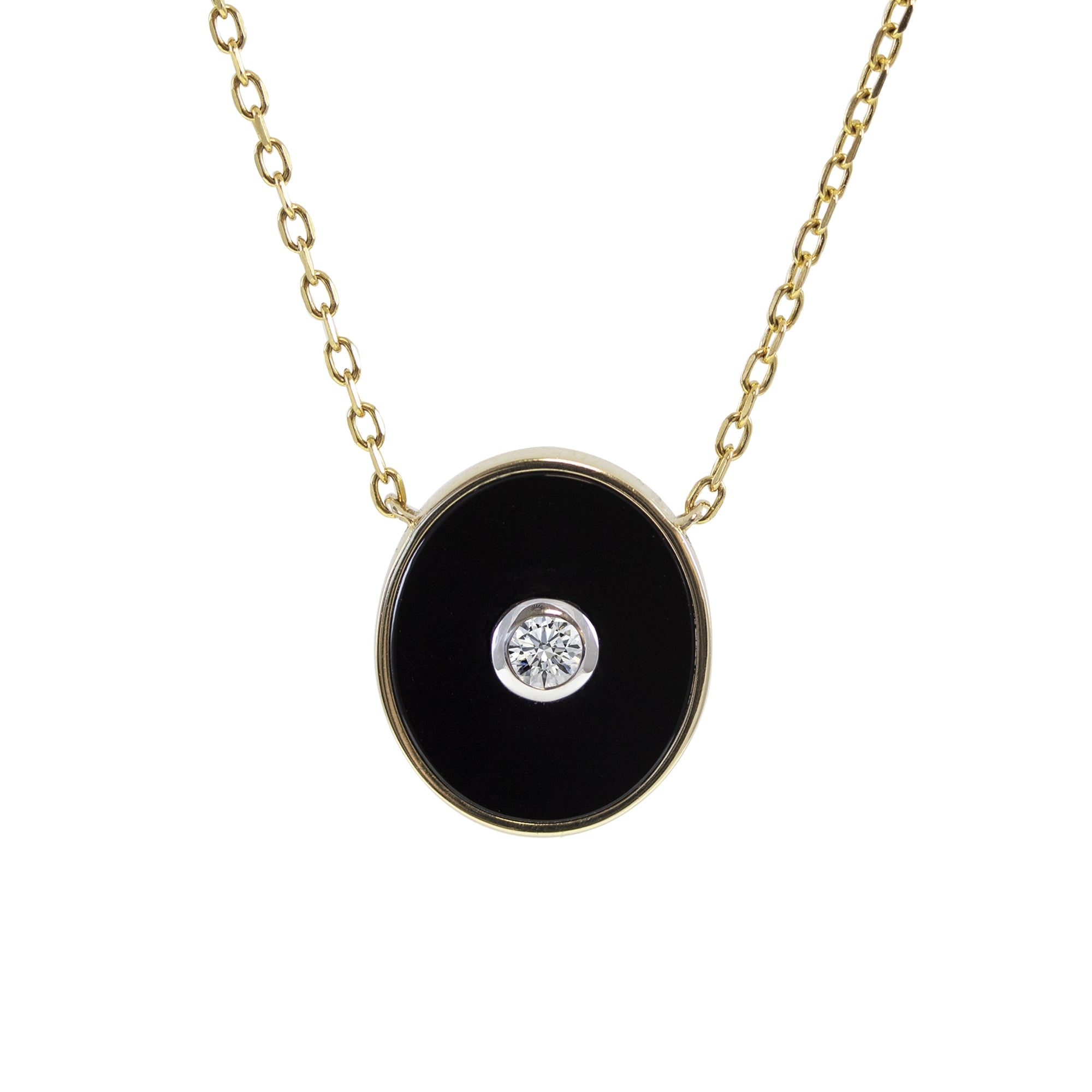 Gargantilla Ónix Oval - Blanca Jewels