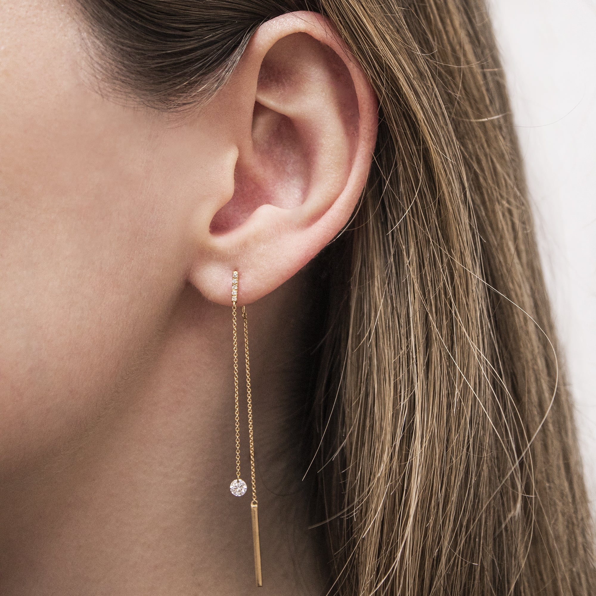 Pendiente Diamante Perforado (unidad) - Blanca Jewels