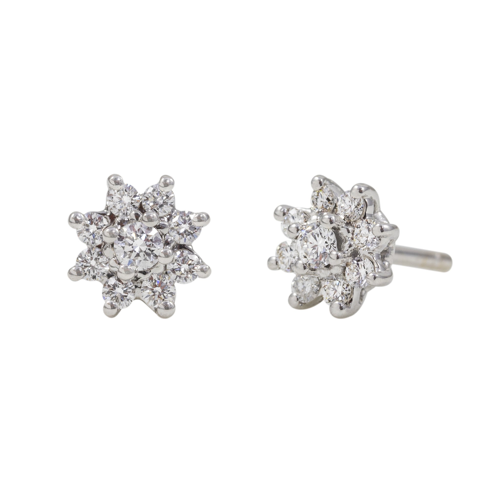 Pendiente Flor con Perla extraible - Blanca Jewels