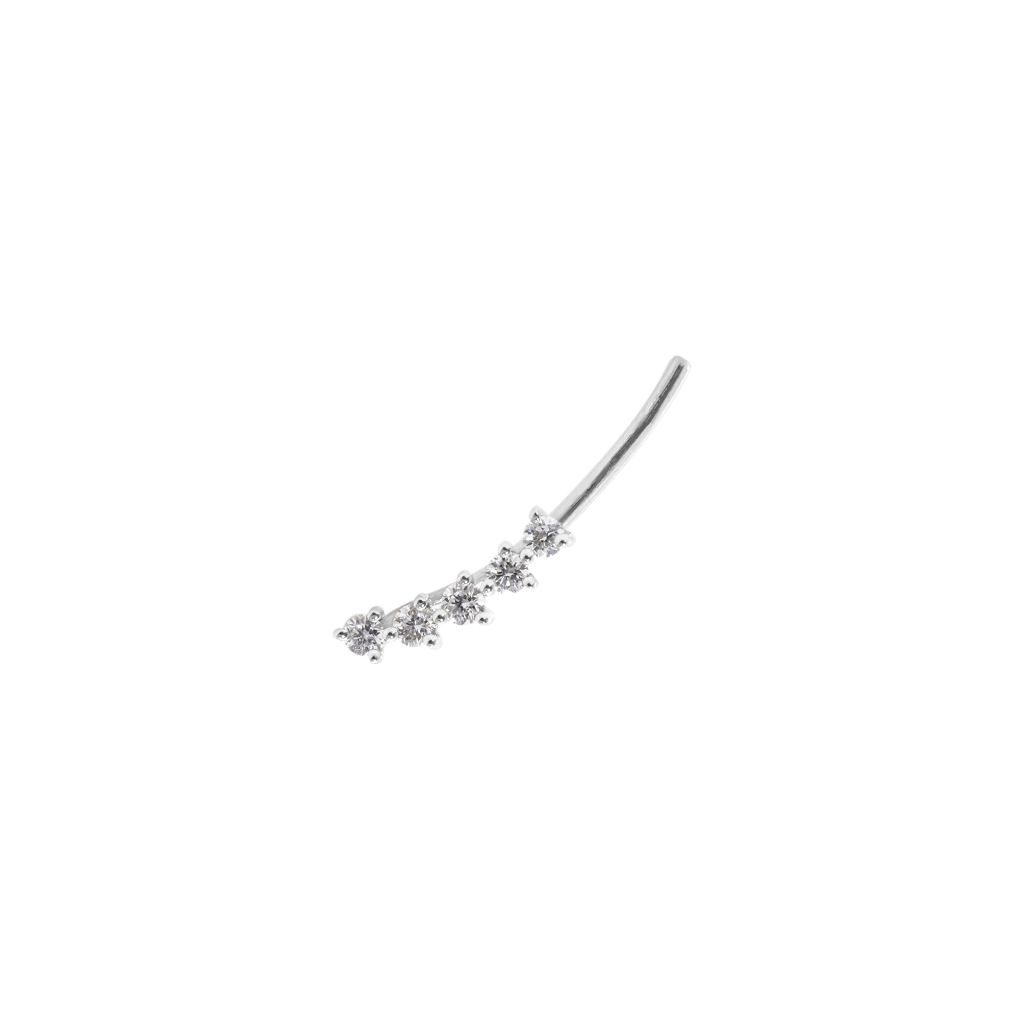 Pendiente trepador 5 piedras mini (unidad) - Blanca Jewels