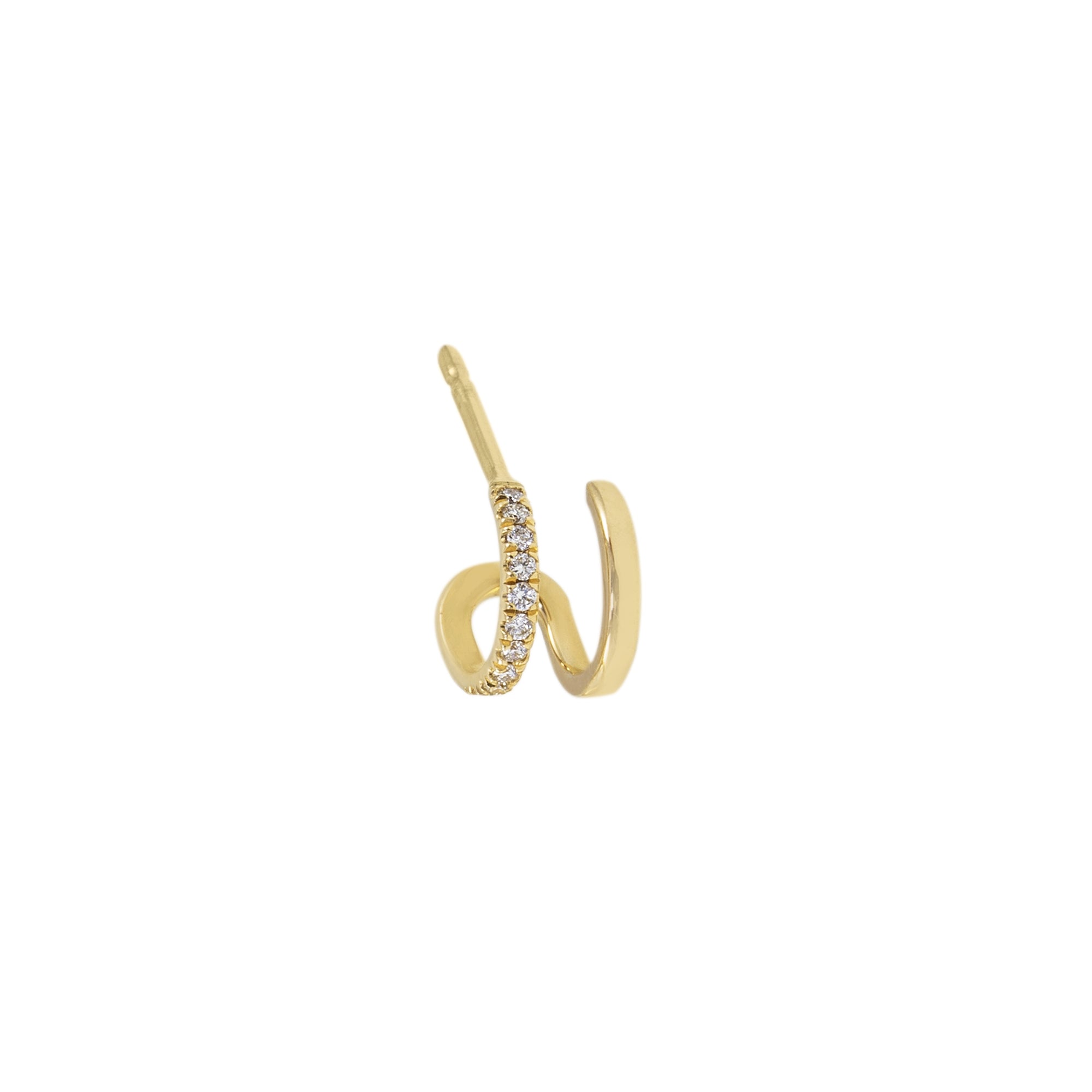 Pendiente Twist (unidad) - Blanca Jewels